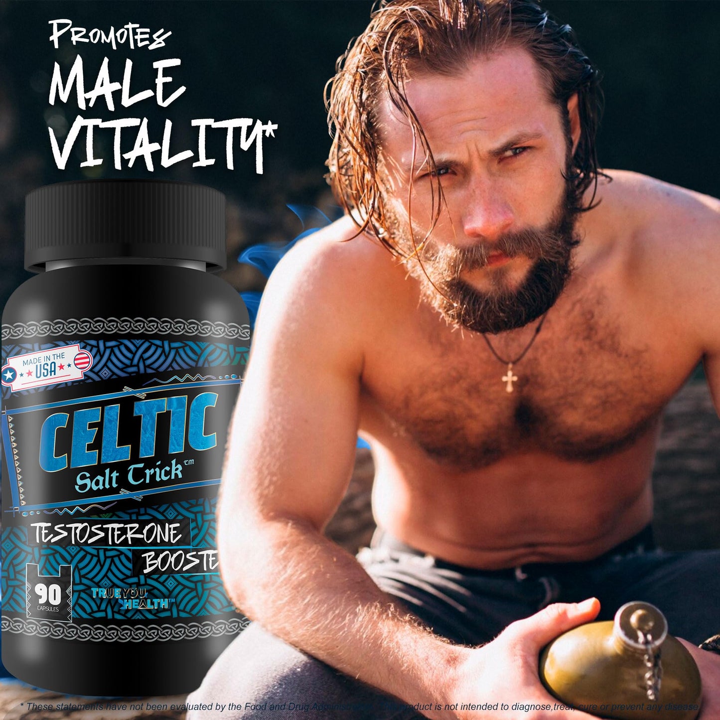 True You Health Celtic Salt Trick Testosterone Booster Capsule 90 Count