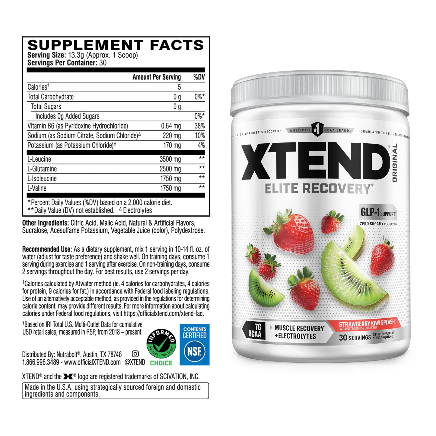Xtend Original BCAA Powder 13.2 oz