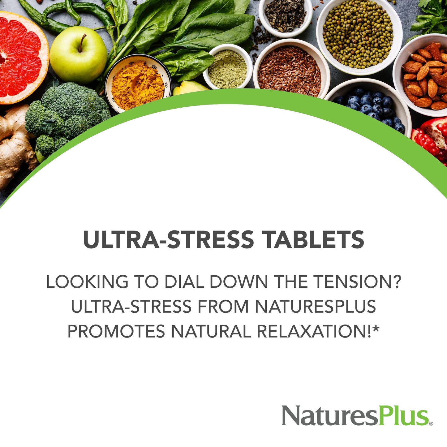 NaturesPlus Ultra-Stress with Iron Sustained Release Tablets, 30 Count