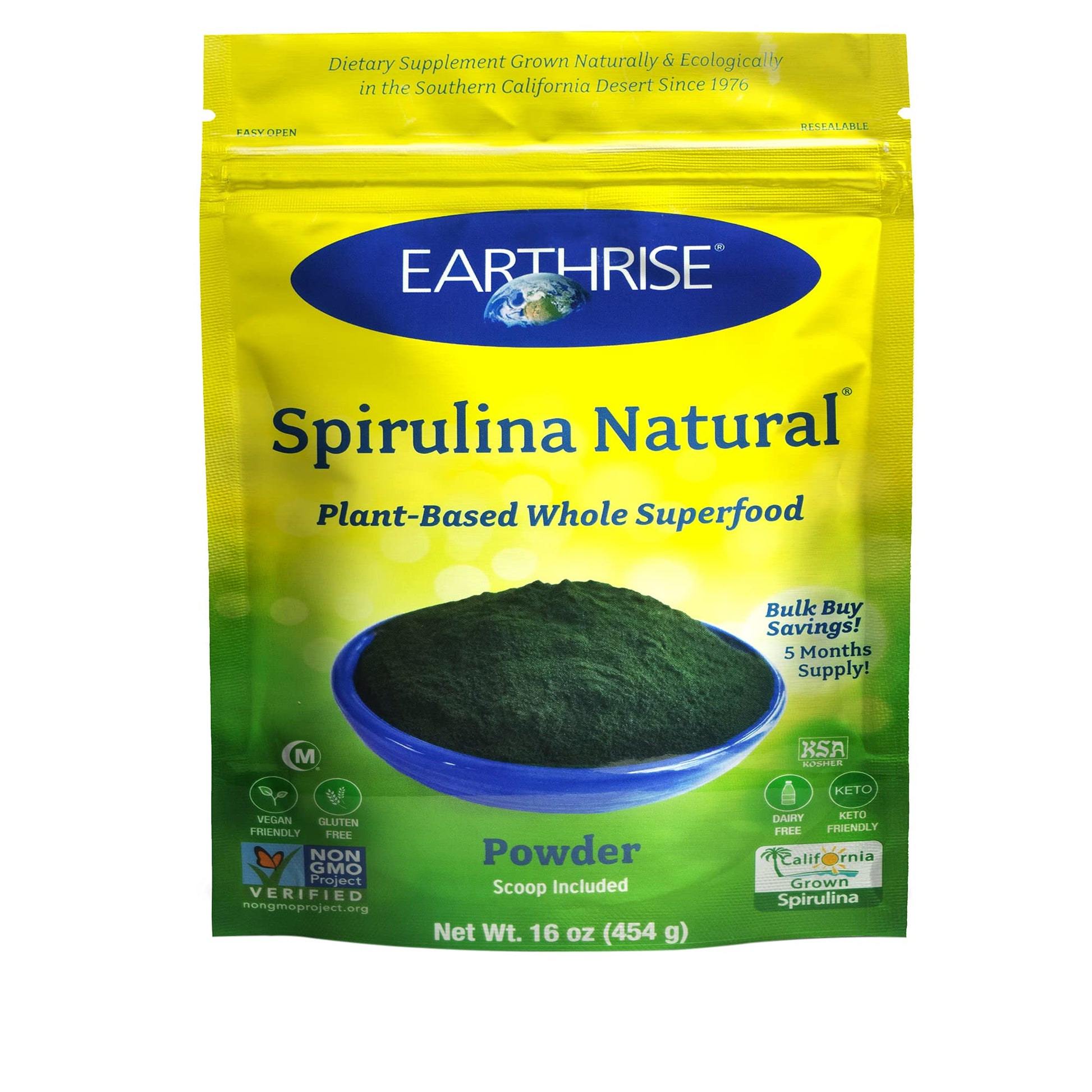 Earthrise Spirulina Natural Powder 16 oz