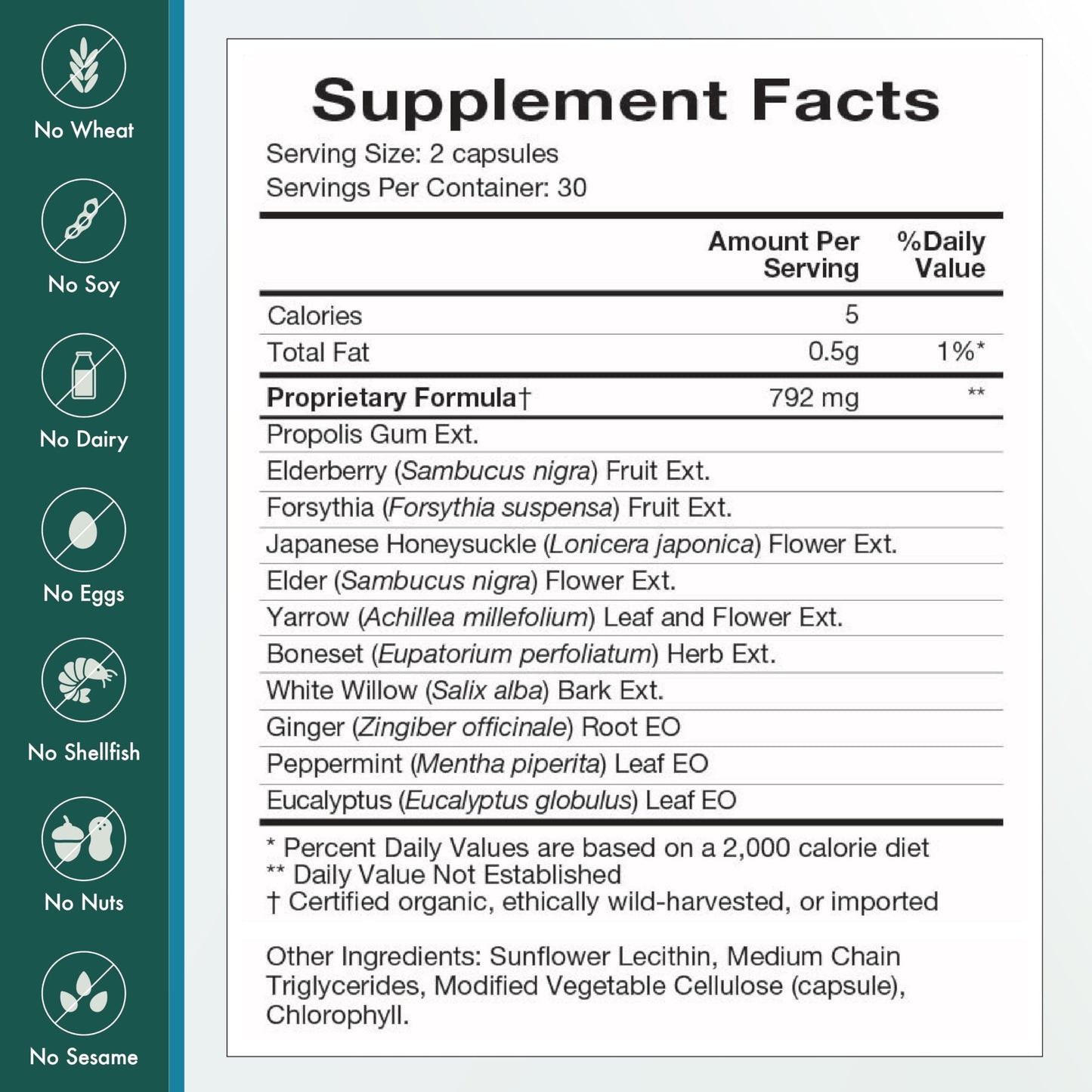 Natura Health Products Flew Away Supplement Capsules, 60 Count
