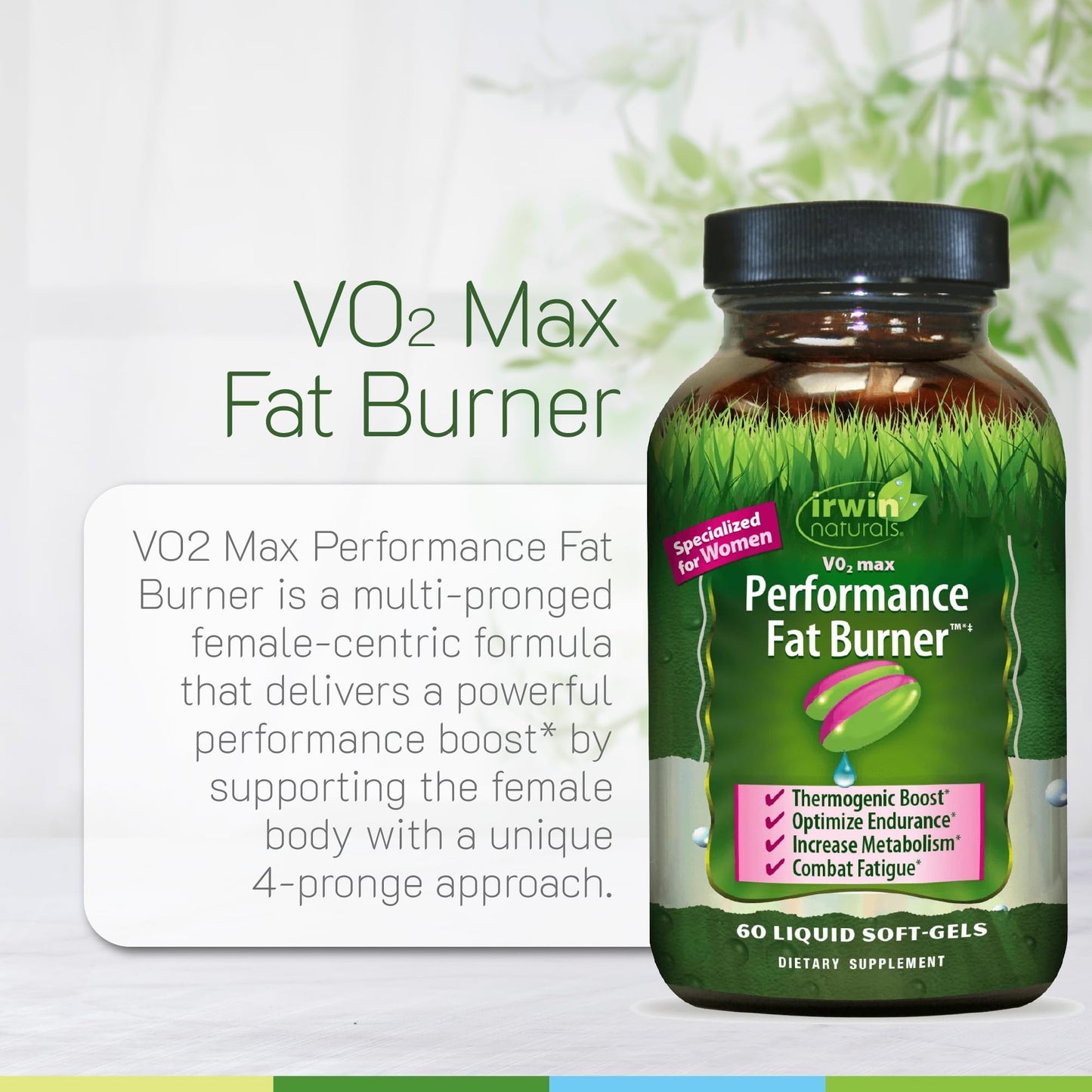 Irwin Naturals V02 Max Performance Fat Burner Softgels 60 Count (Pack of 2)