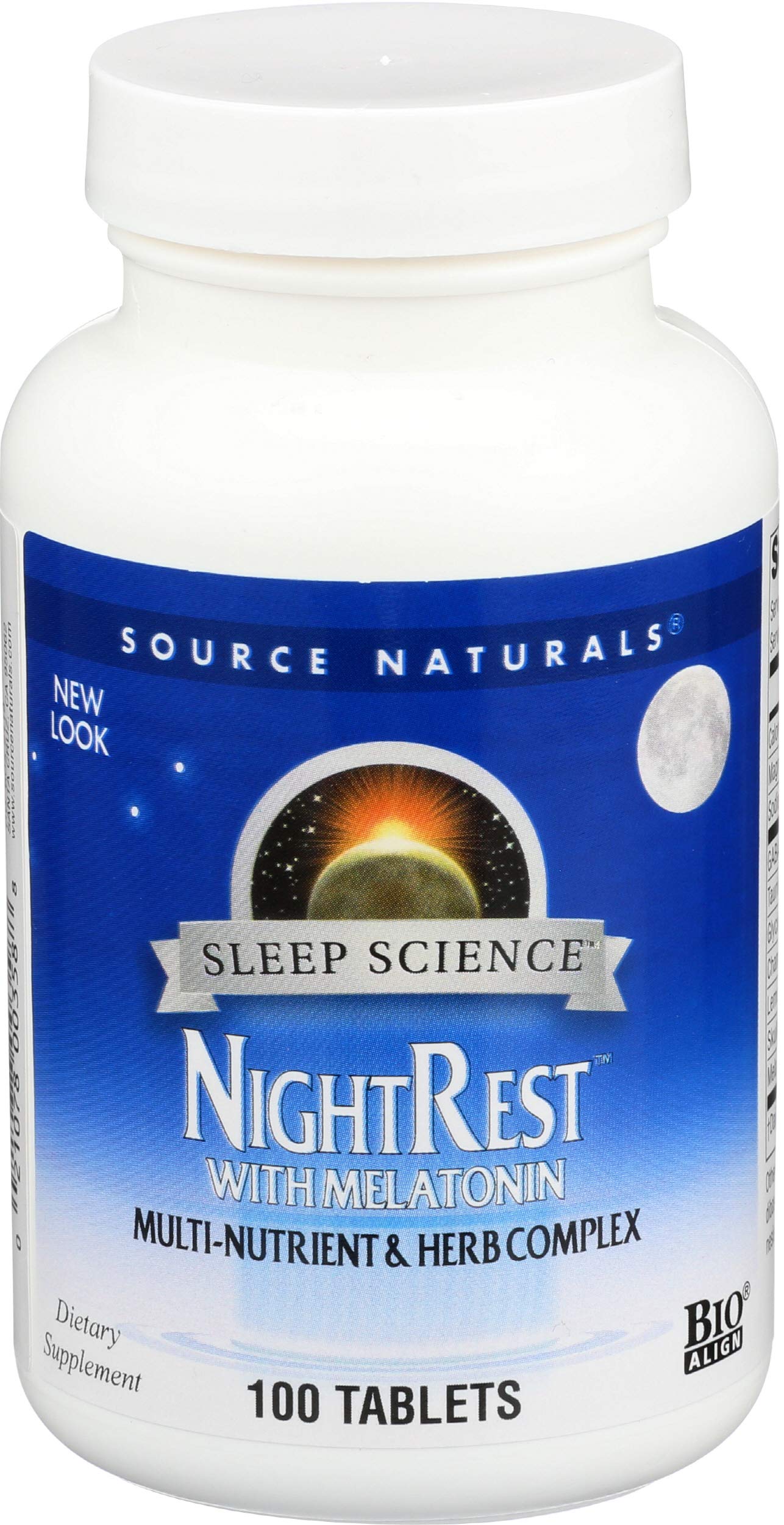 Source Naturals Night Rest with Melatonin Tablets, 100 Count