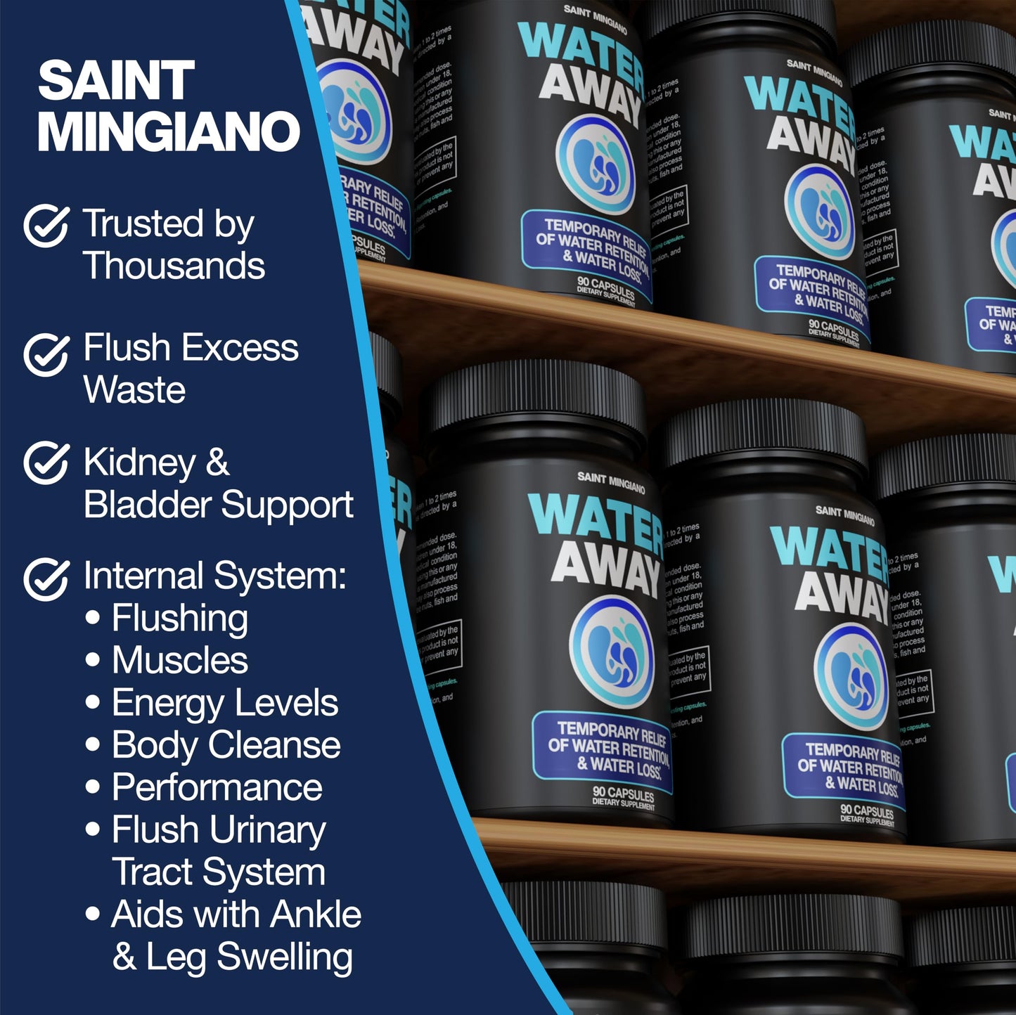 Saint Mingiano Water Away 90 Capsules