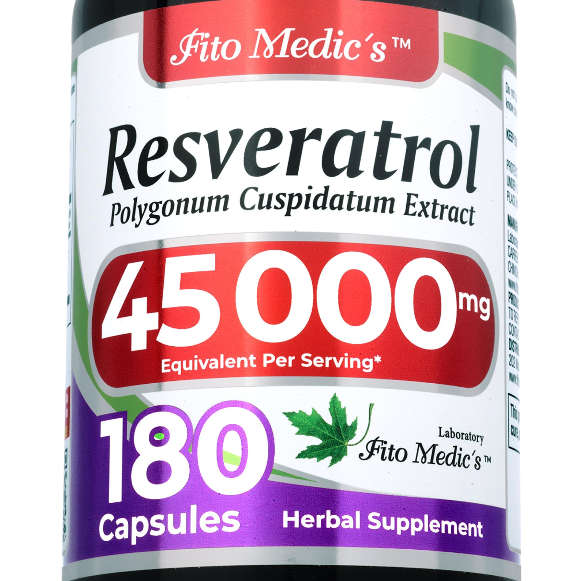 FITO MEDIC'S Resveratrol Capsule 180 Count