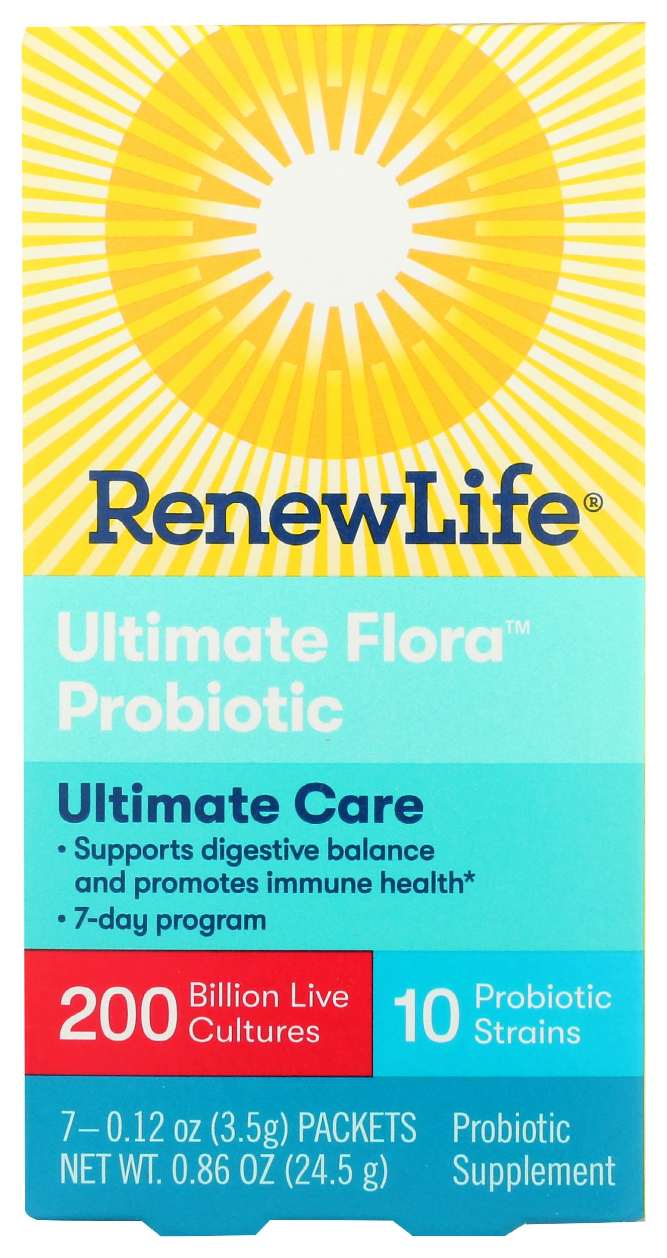 Renew Life Ultimate Flora Adult Ultimate Care Probiotic Capsule, 7 Count