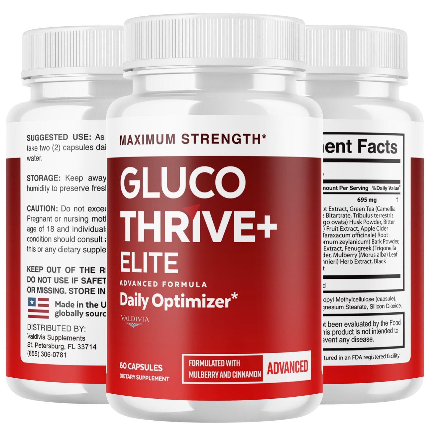 Valdivia GlucoThrive Capsules, 120 Capsules