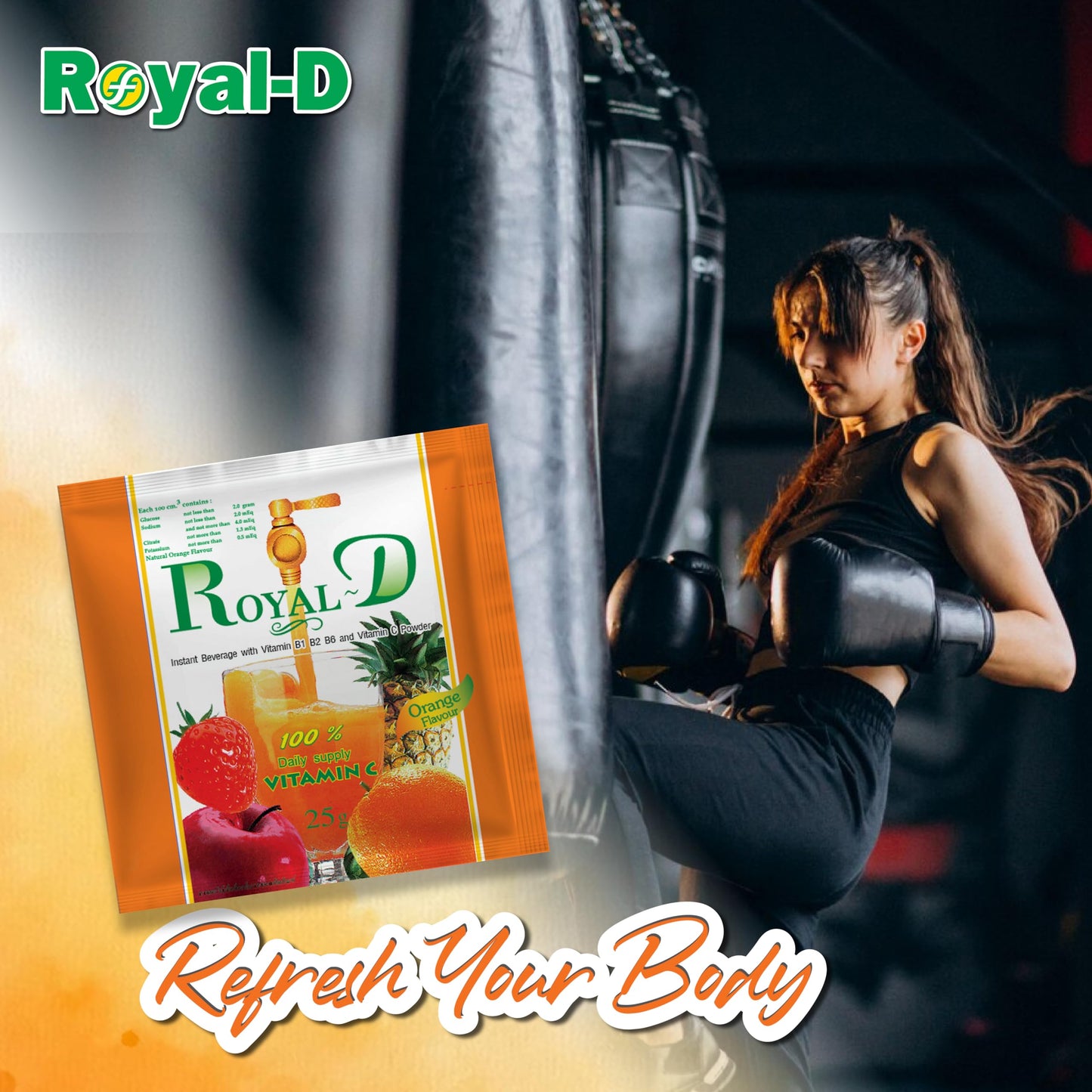 Royal-D Electrolyte Beverage Powder, 250 Servings