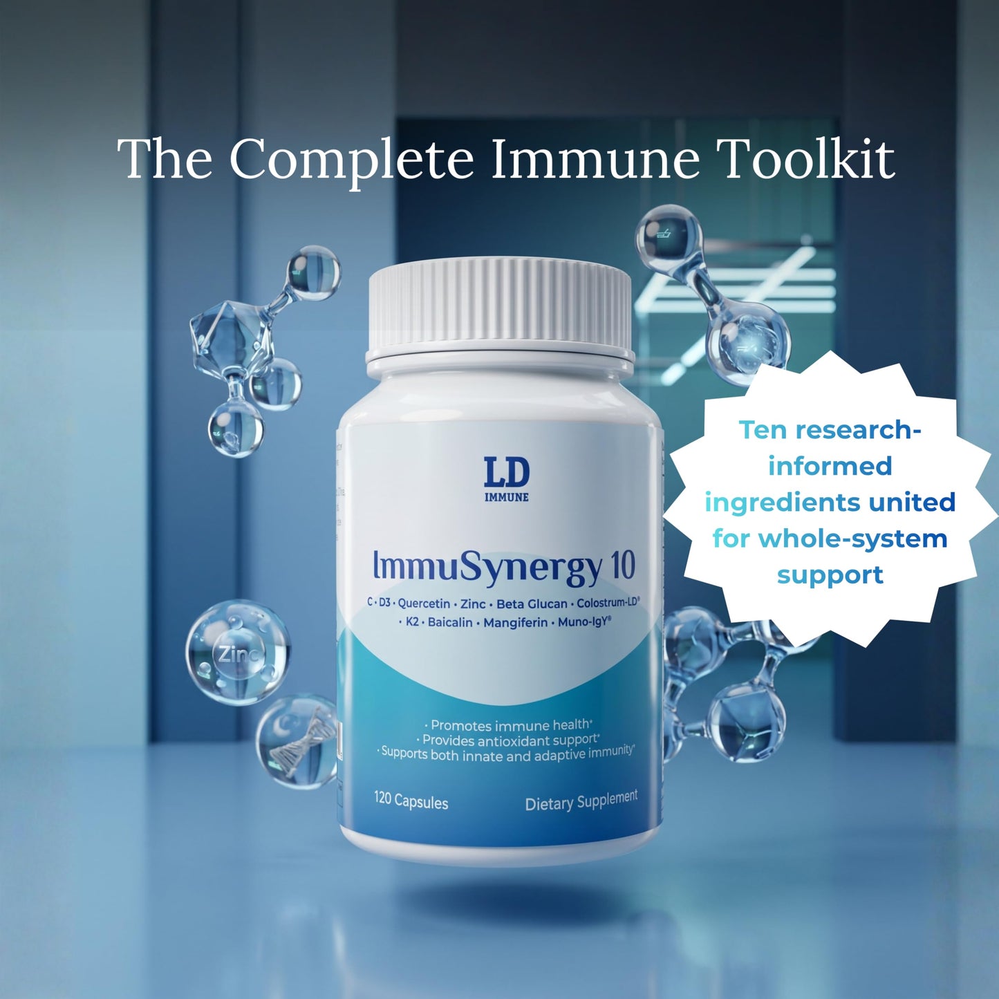 GastroDefense Colostrum-LD ImmuSynergy Capsules 120 Count