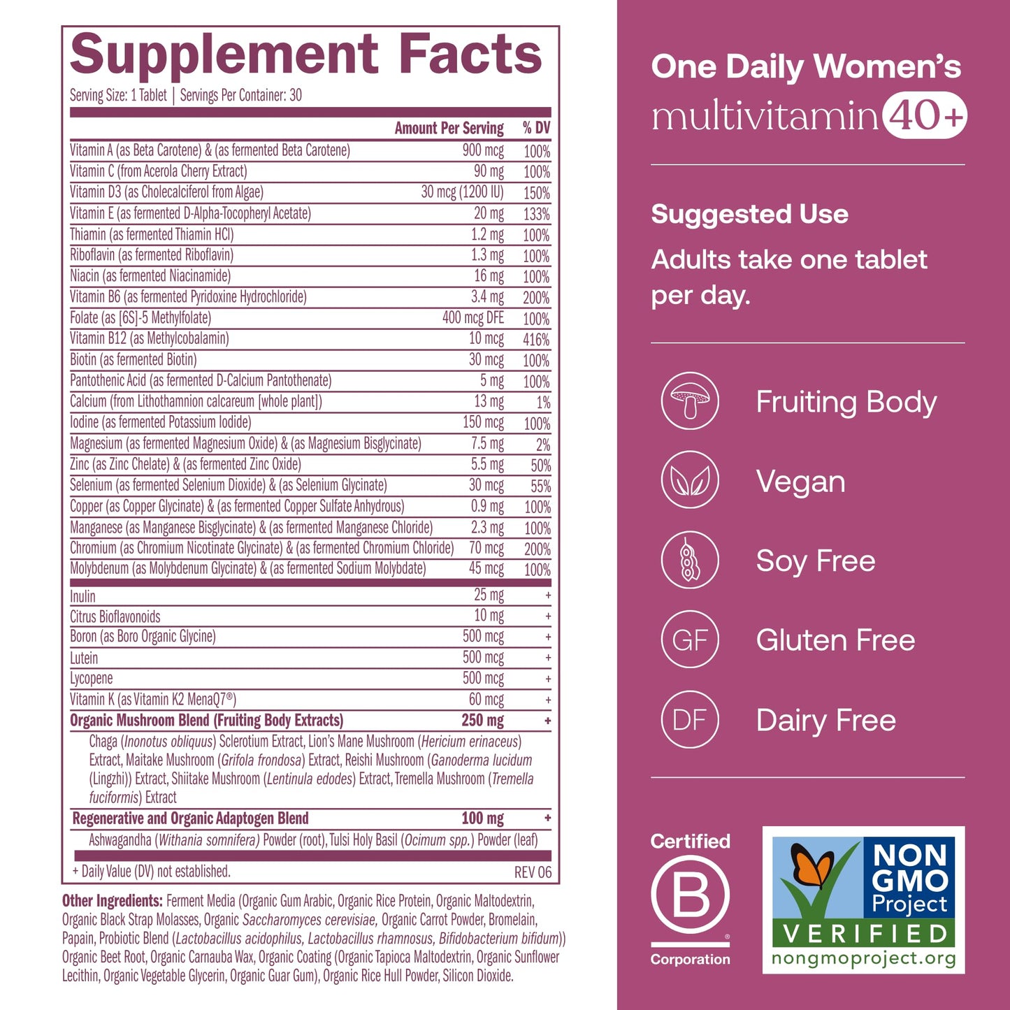 True Grace One Daily Women’s Multivitamin 40+ - 30 Vegan Tablets; Omega-3 Fish Oil - 60 Softgels; One Daily Women’s Probiotic - 30 Vegetarian Capsules - 120-Unit Pack