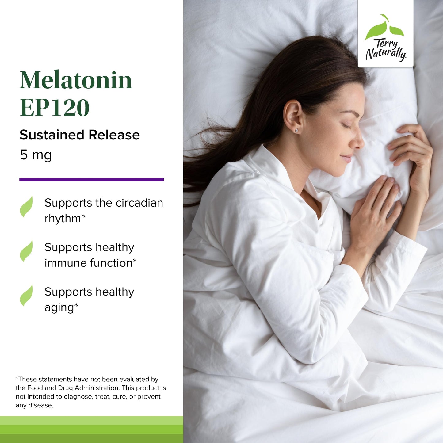 Terry Naturally Melatonin EP 120 5mg, 60 Tablets