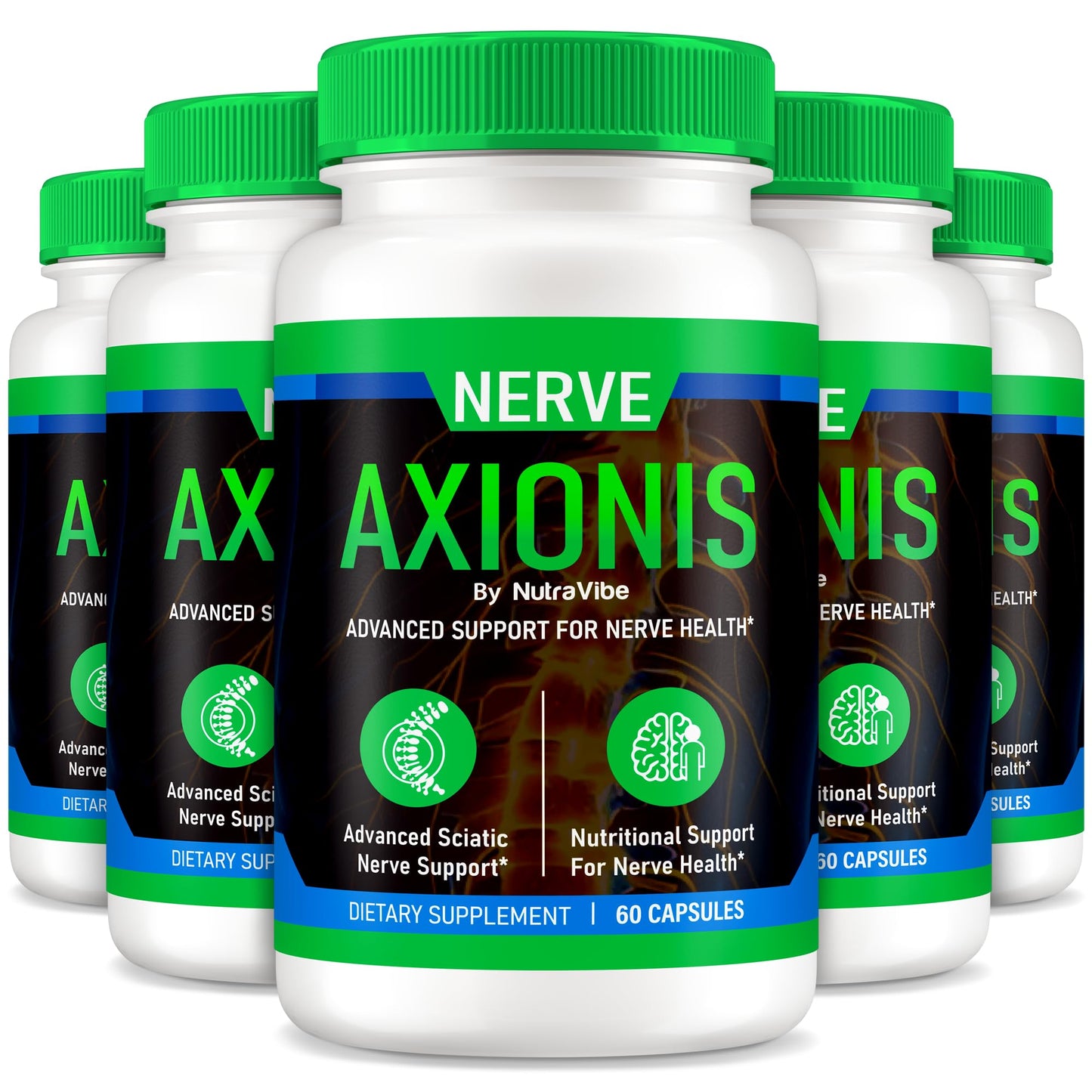 NutraVibe Nerve Axionis Capsules 300 Capsules