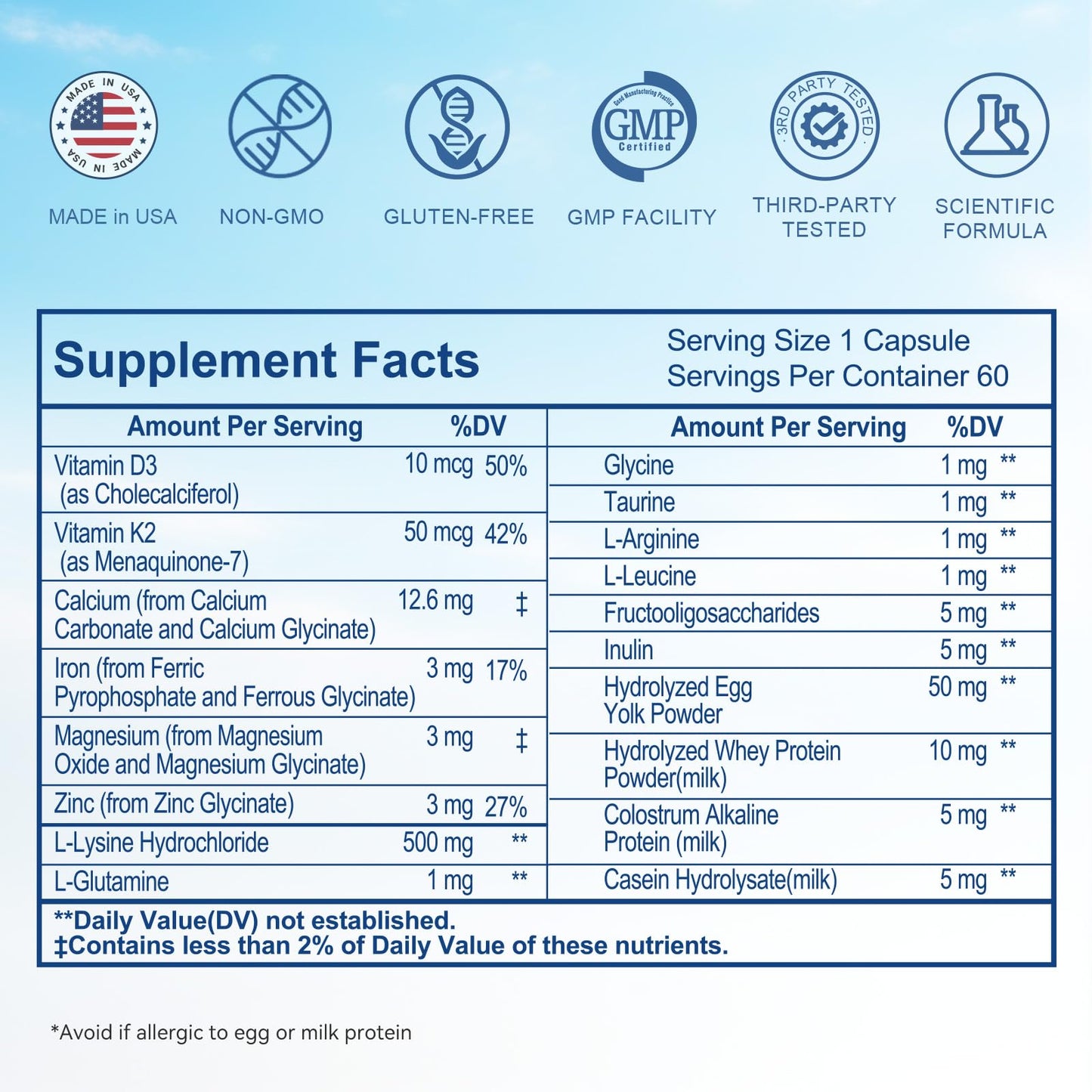 Mkule Height Growth Supplement Capsule 180 Count