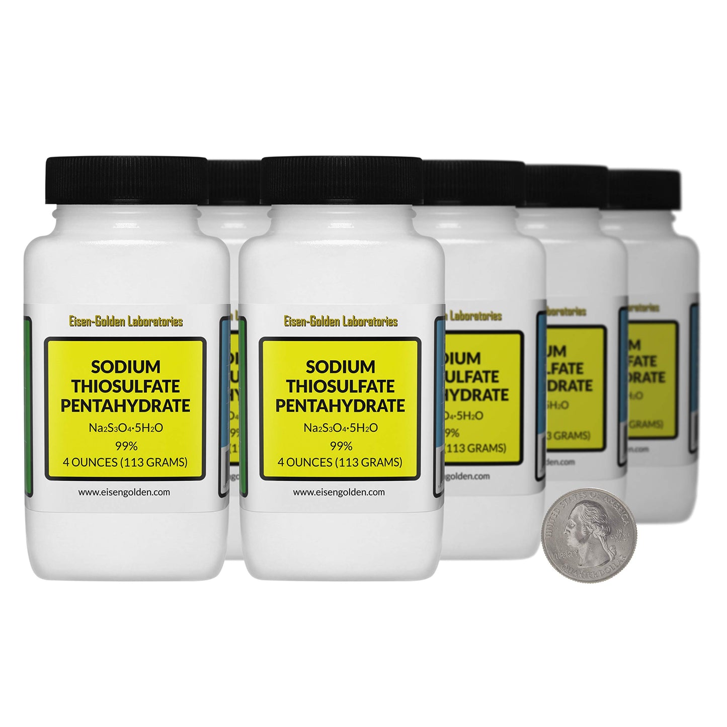 Eisen-Golden Laboratories Sodium Thiosulfate Pentahydrate [Na2S3O3.5H2O] 99% AR Grade Powder, 32 oz