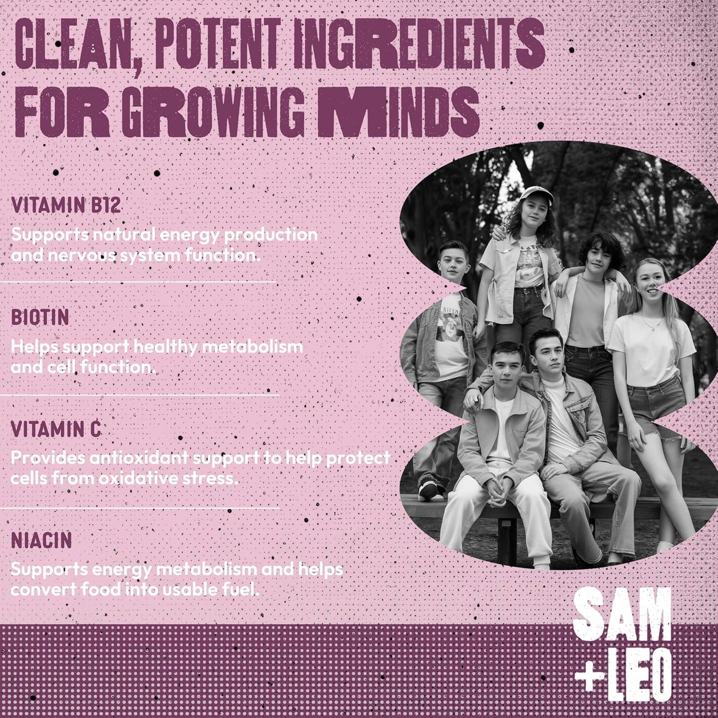 SAM+LEO Eye & Immunity Gummies for Kids & Teens, 120 Gummies