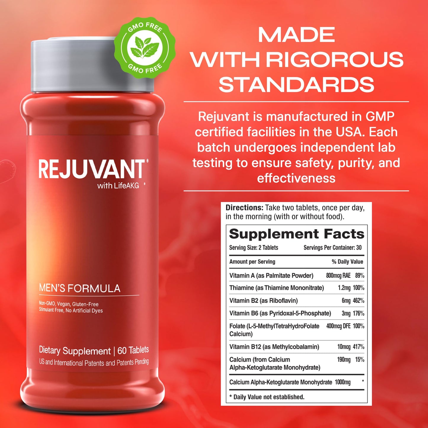 Rejuvant Calcium Alpha-Ketoglutarate 1000mg Capsule, 120 Capsules