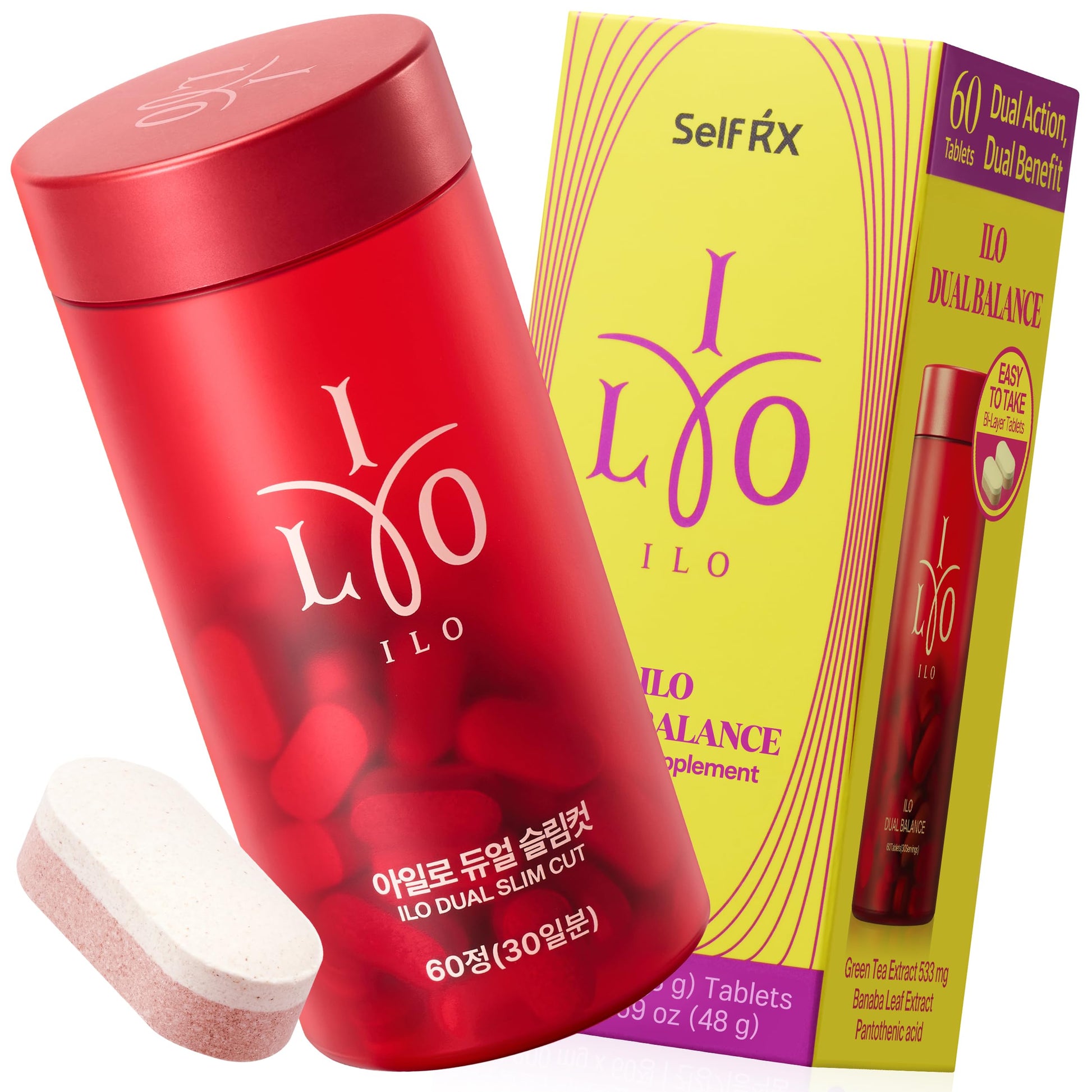 ILO Dual Balance for Women Green Tea Catechin, 30 Capsules