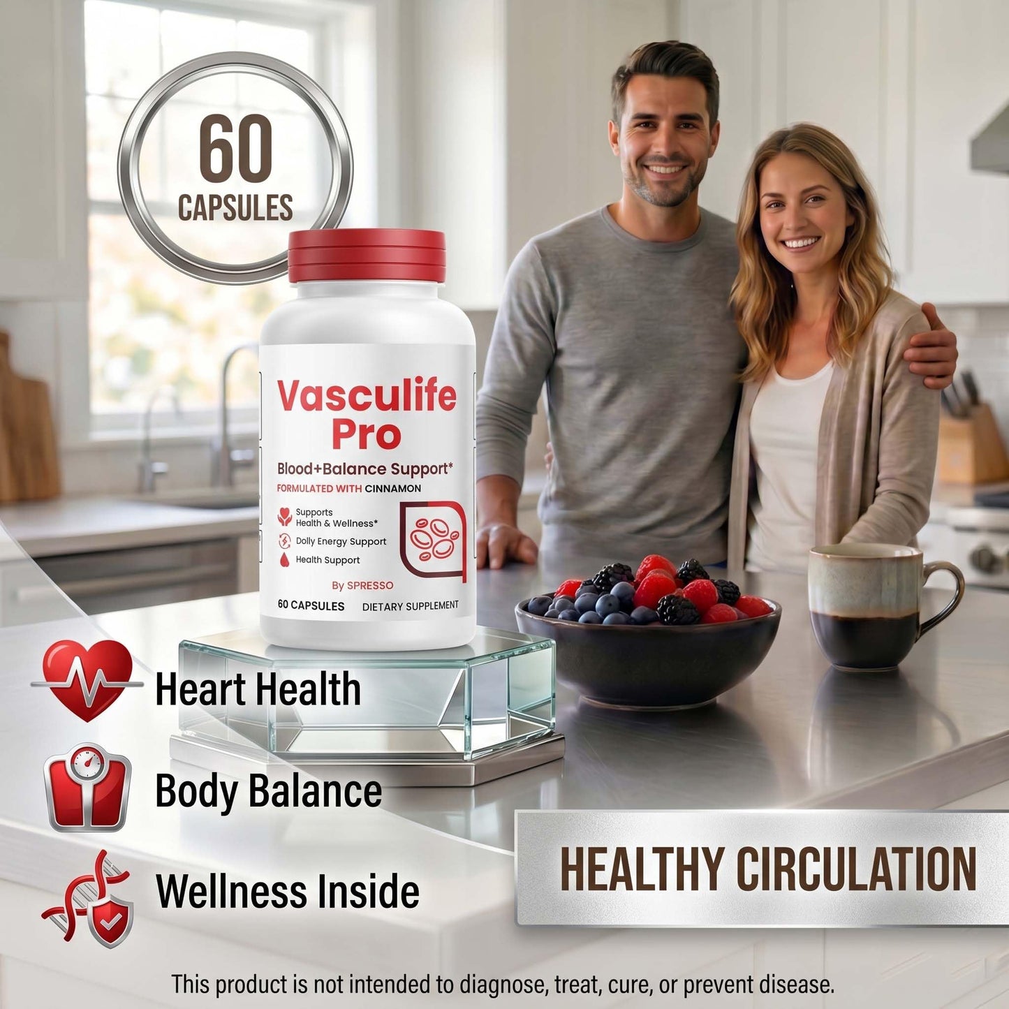 SPRESSO Vasculife Blood Balance Capsules, 60 Capsules