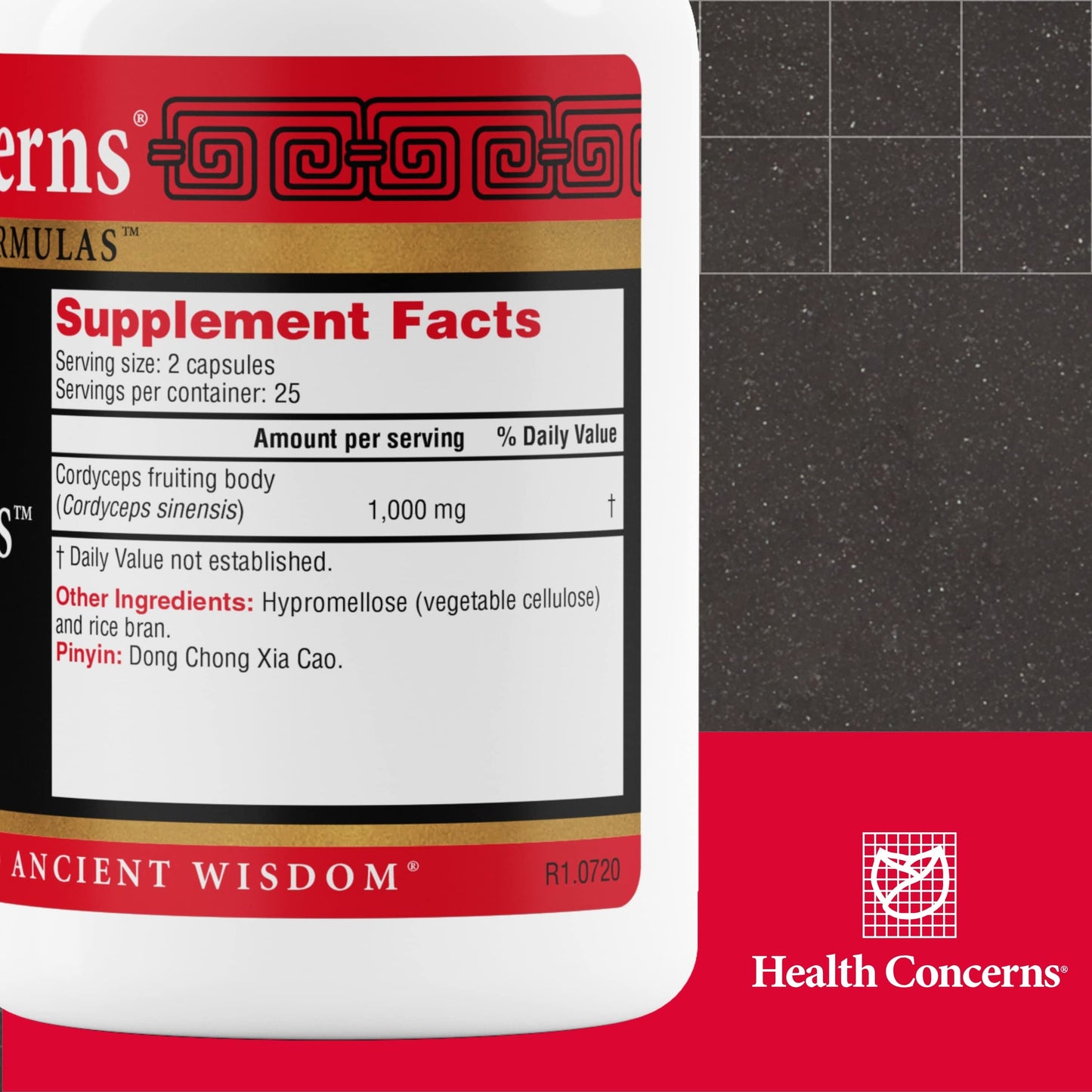 Health Concerns Cordyceps PS Capsules 50 Count