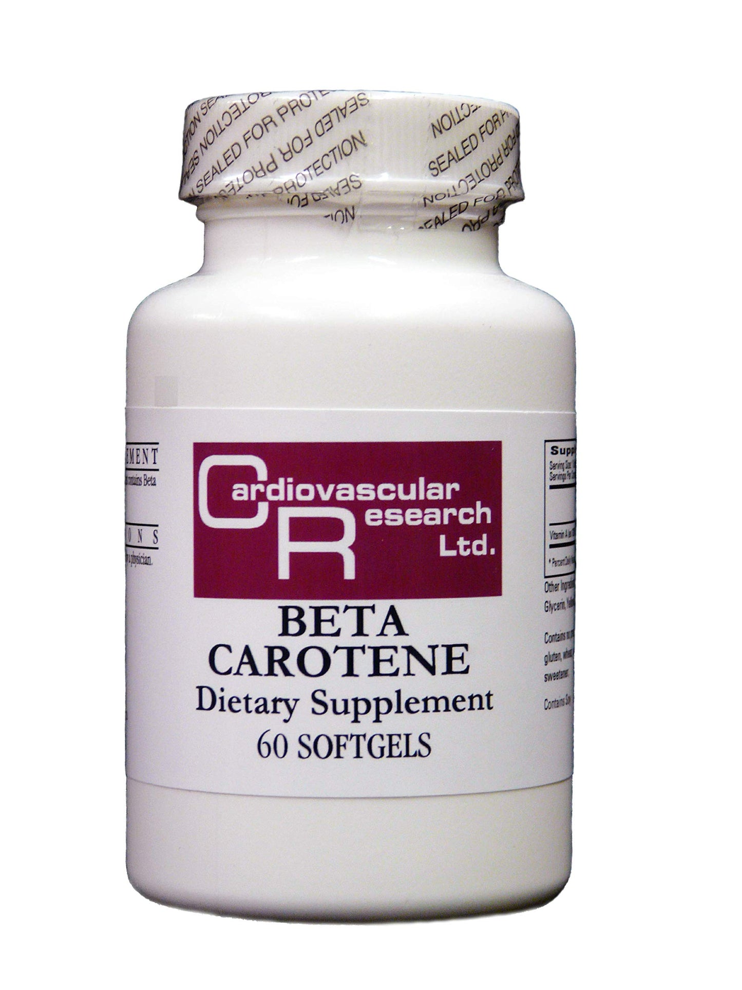 Cardiovascular Research Beta Carotene 3,000 mcg Softgels 60