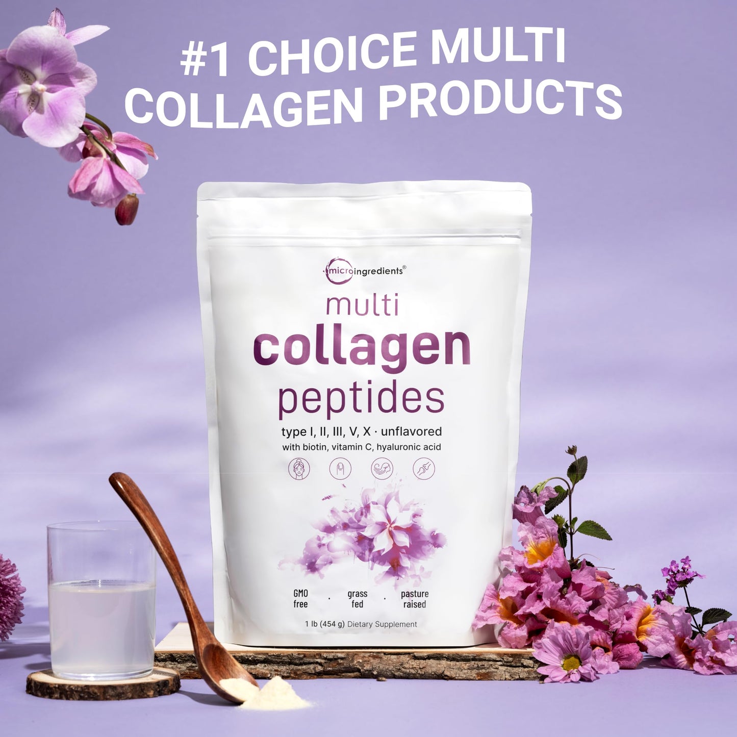 Micro Ingredients Multi Collagen Peptides Powder 16
