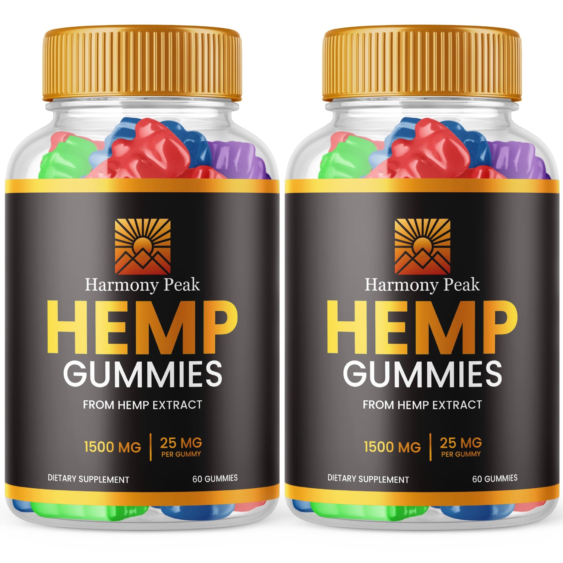 Purvia Harmony Peak Hemp Gummies, 120 Gummies