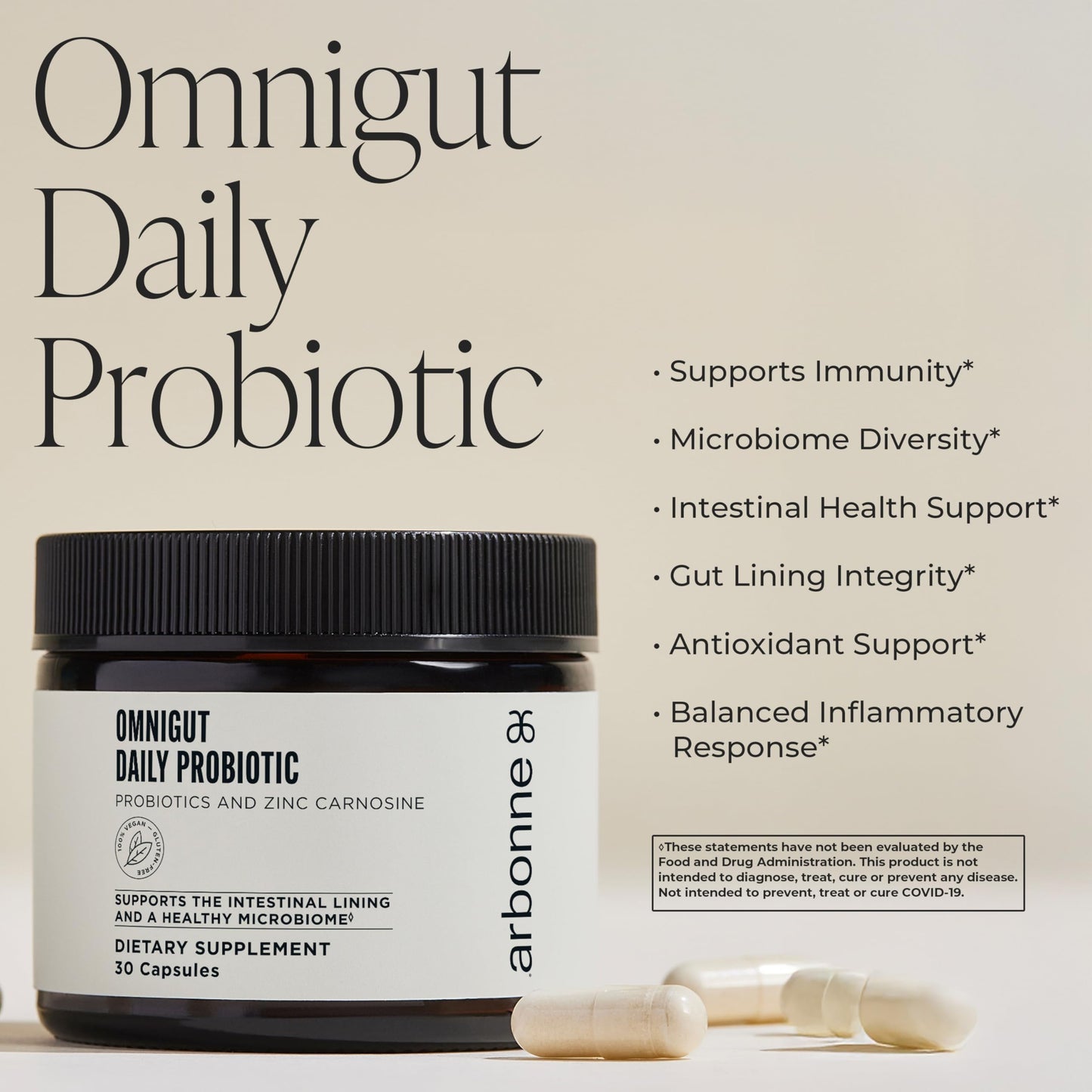 Arbonne OmniGut Daily Probiotic 30 Capsules