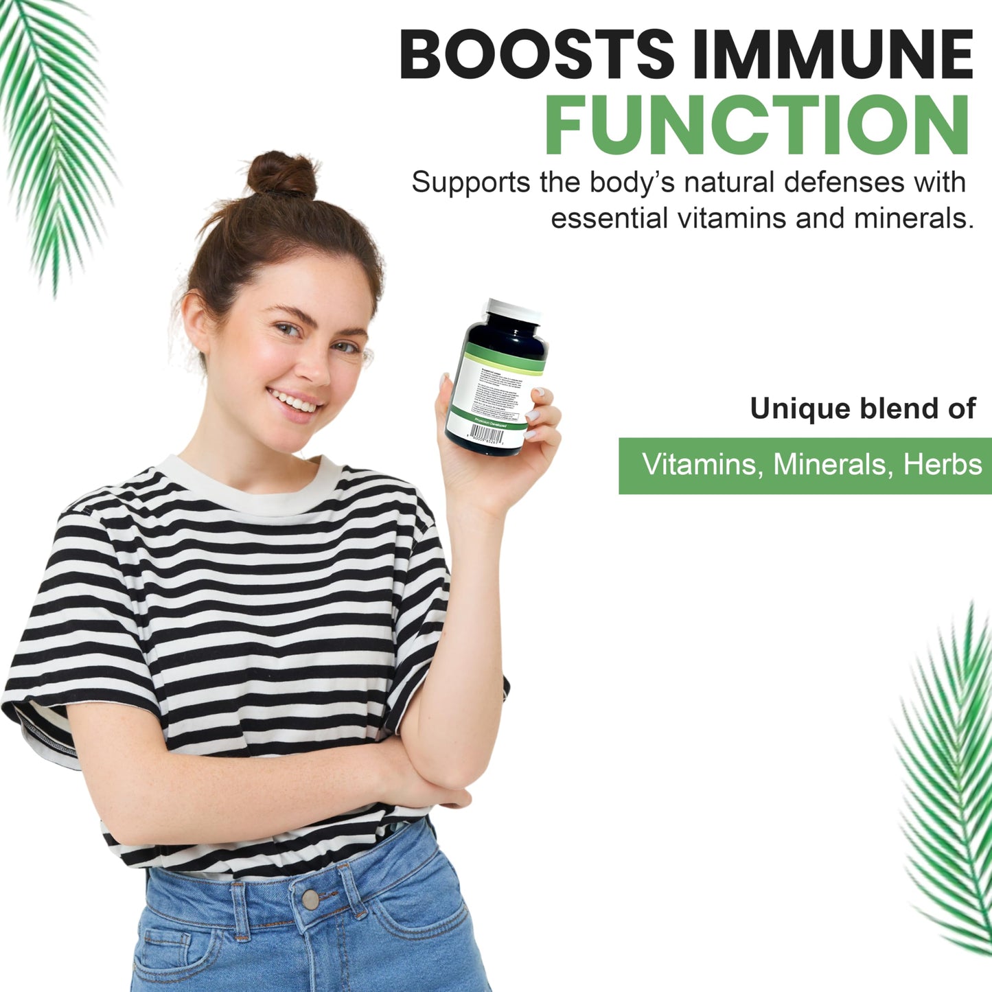 Wisdom In Wellness Imun Optimyze Immune System Support Supplement Immune Balance Complex with Multivitamins, 120 Capsules