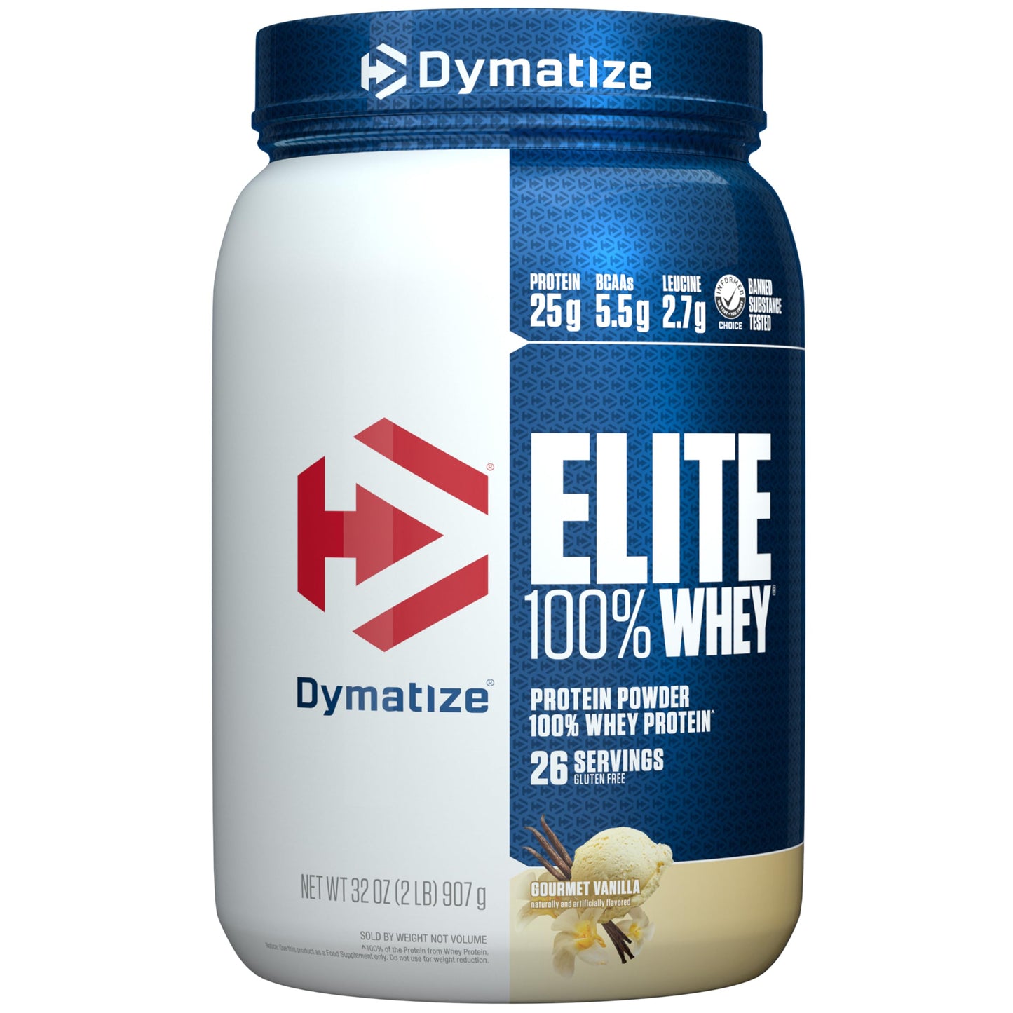 Dymatize Elite 100% Whey Protein Powder, 32 Oz