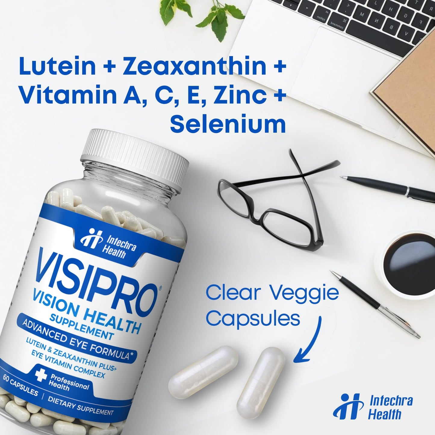 VISIPRO 20-20 New Vision Health Supplement, 60 Capsules