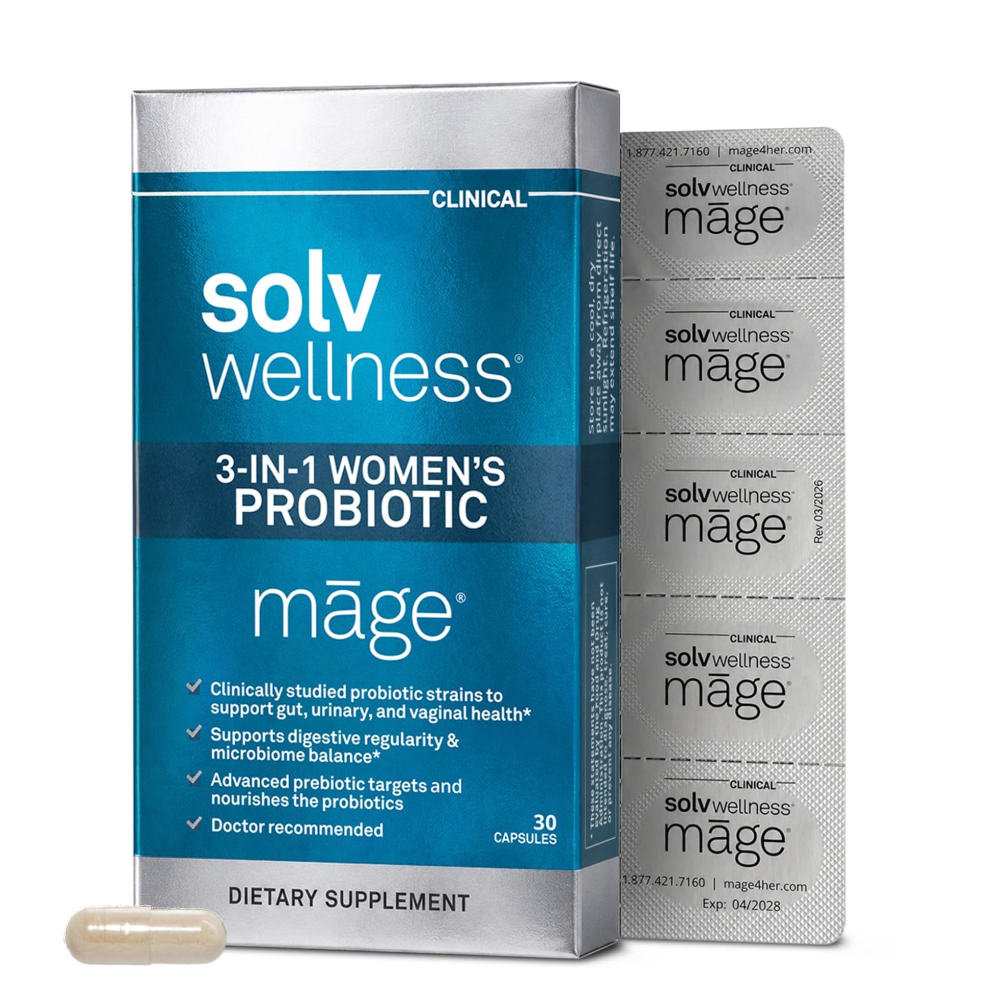 Solv Wellness Mage Probiotic for Her 30 Capsules
