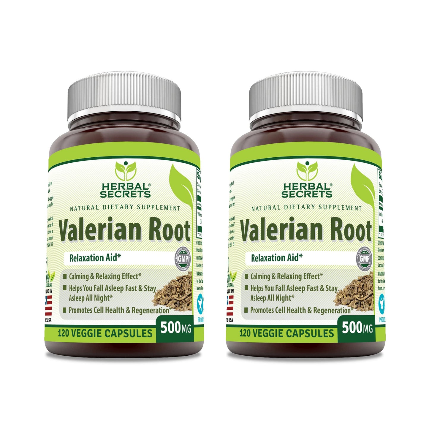 Herbal Secrets Valerian Root 500 Mg Supplement Capsules 120 Count