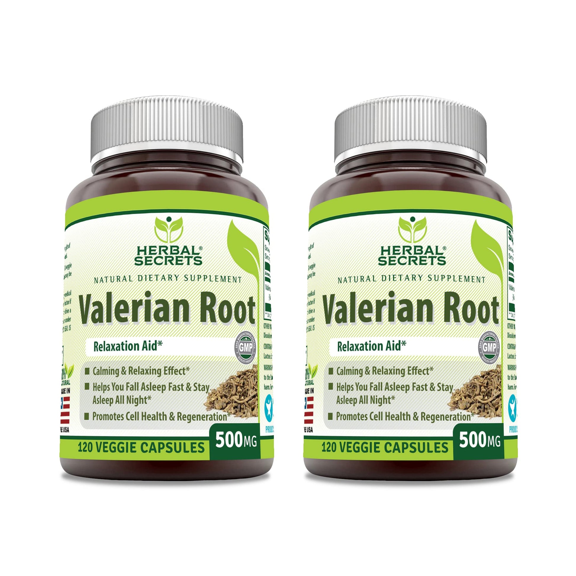 Herbal Secrets Valerian Root 500 Mg Supplement Capsules 120 Count