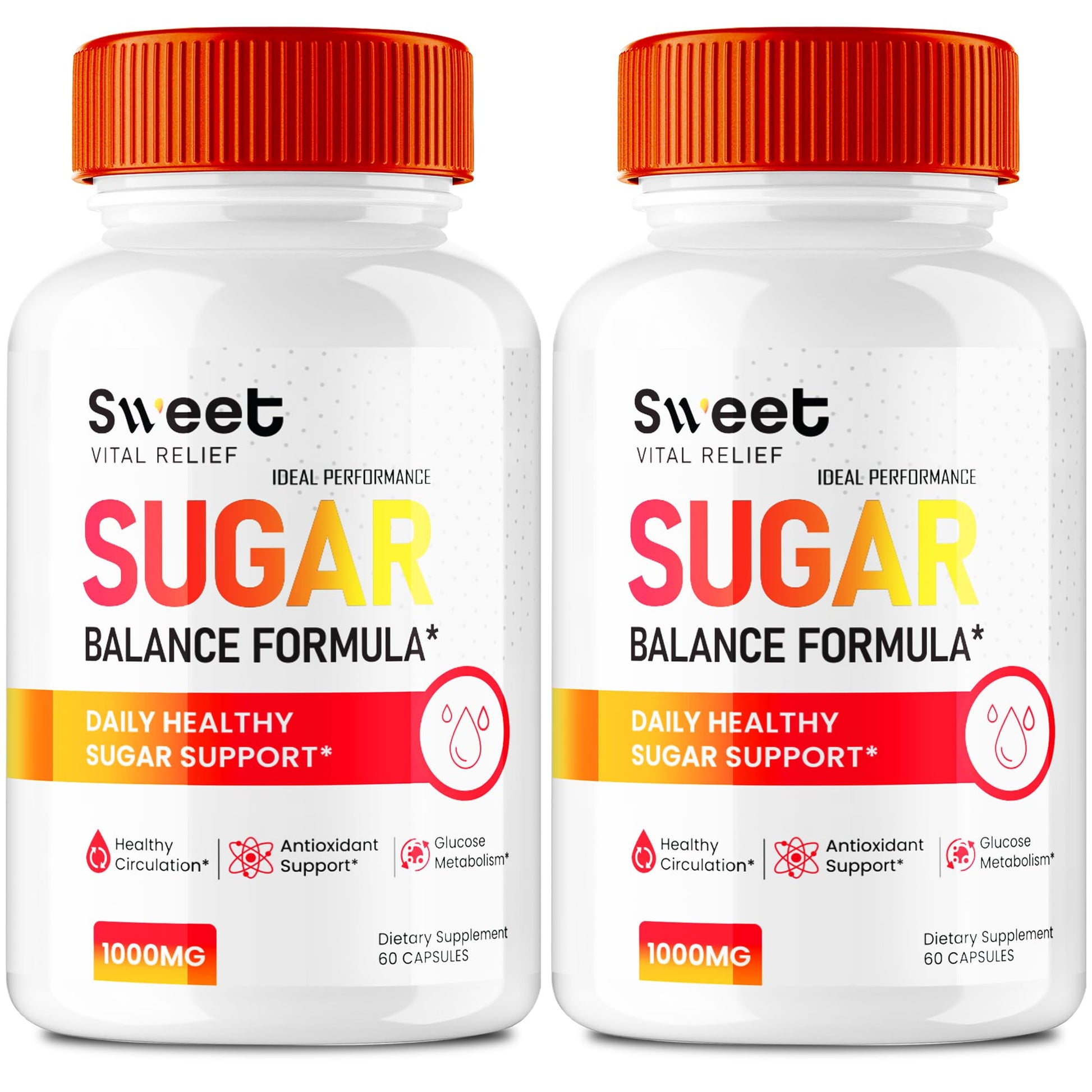 IDEAL PERFORMANCE Sweet Vital Relief Blood Balance Formula 120 Capsules