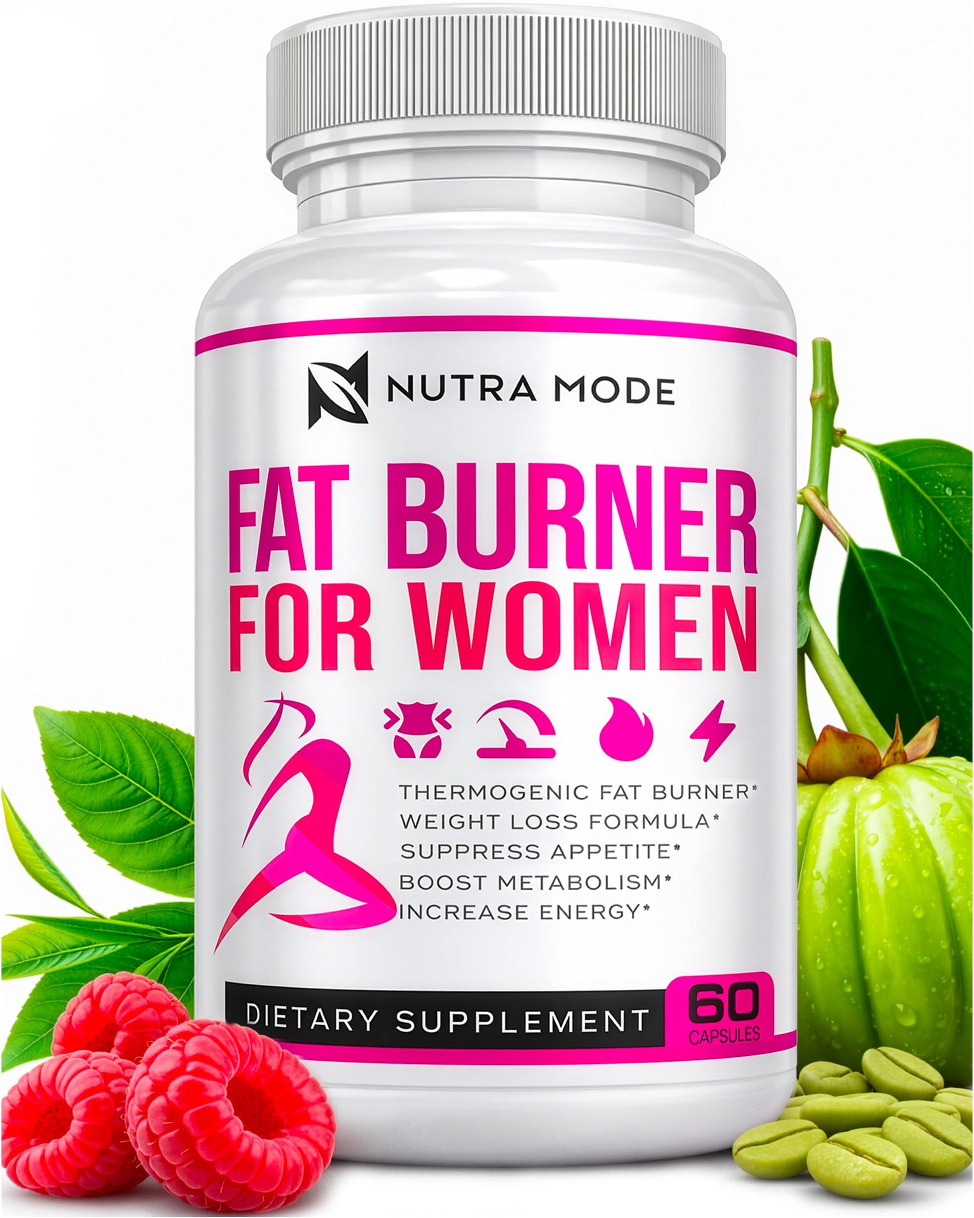 NUTRAMODE Thermogenic Fat Burner Weight Loss Diet Pills for Women Capsule, 1 Count