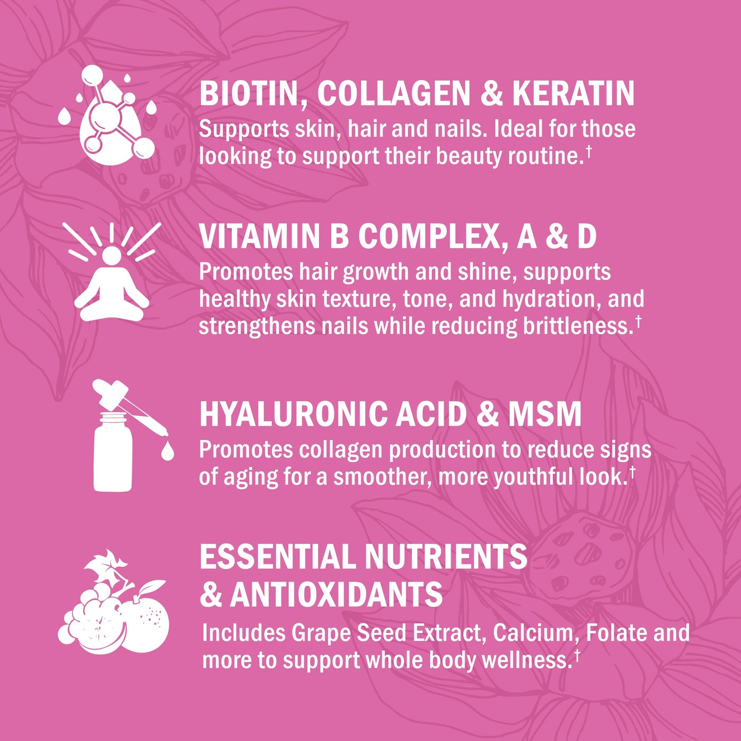 BioSchwartz Biotin Collagen Keratin Supplement Capsules, 60 Count