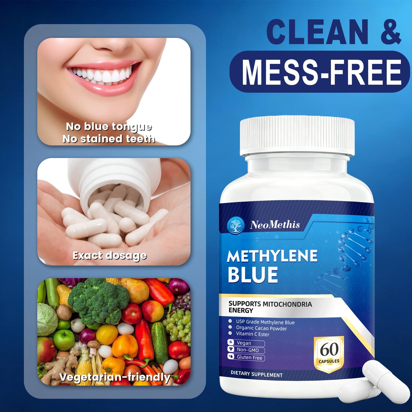 NeoMethis Methylene Blue 60 Capsules