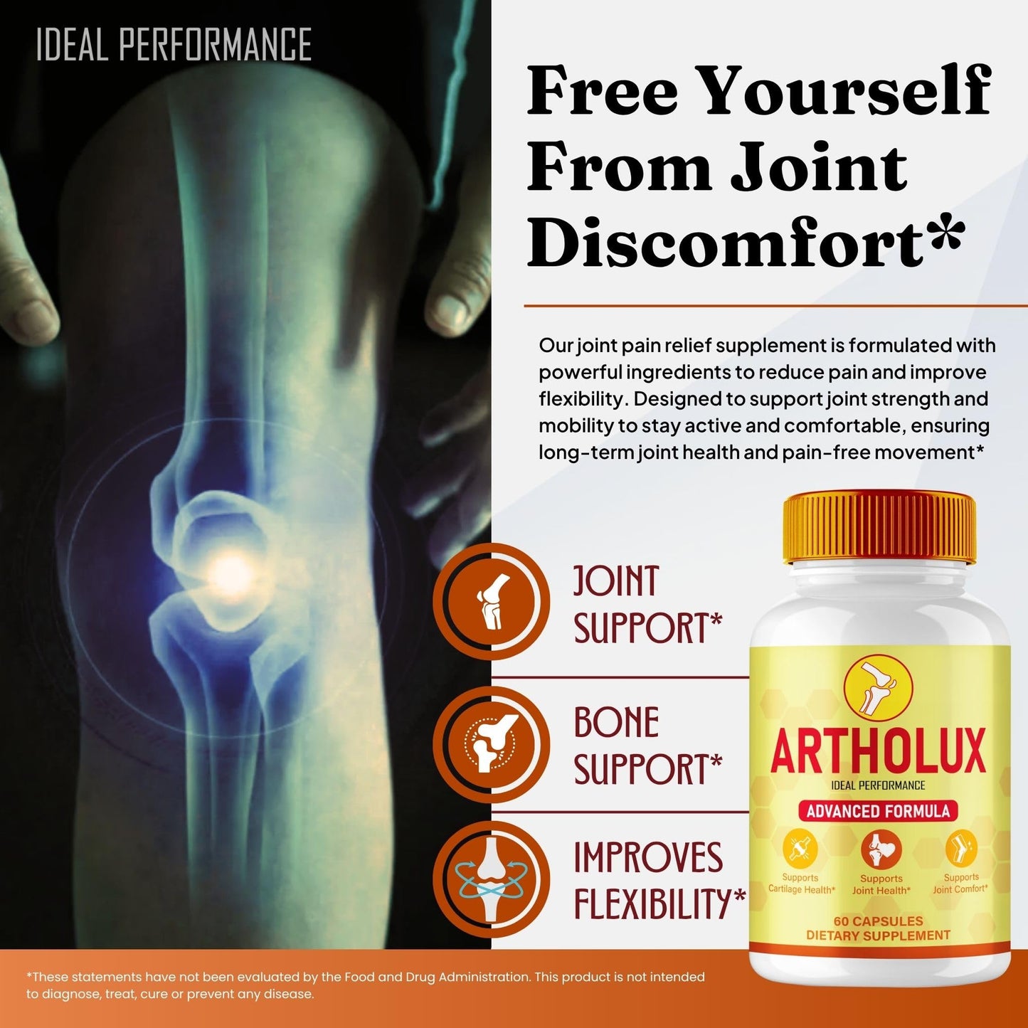 IDEAL PERFORMANCE Artholux Joint Support Capsules 180