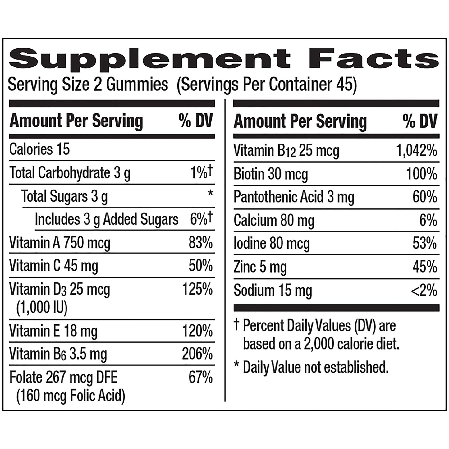 Centrum MultiGummies Gummy Multivitamin For Women 50 Plus With Vitamin D3, B6 And B12, 90 Count