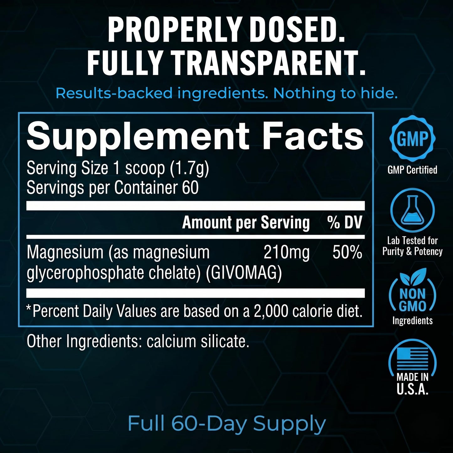 PEScience Mag-GP Magnesium Glycerophosphate Chelate Powder, 3.6 Ounce