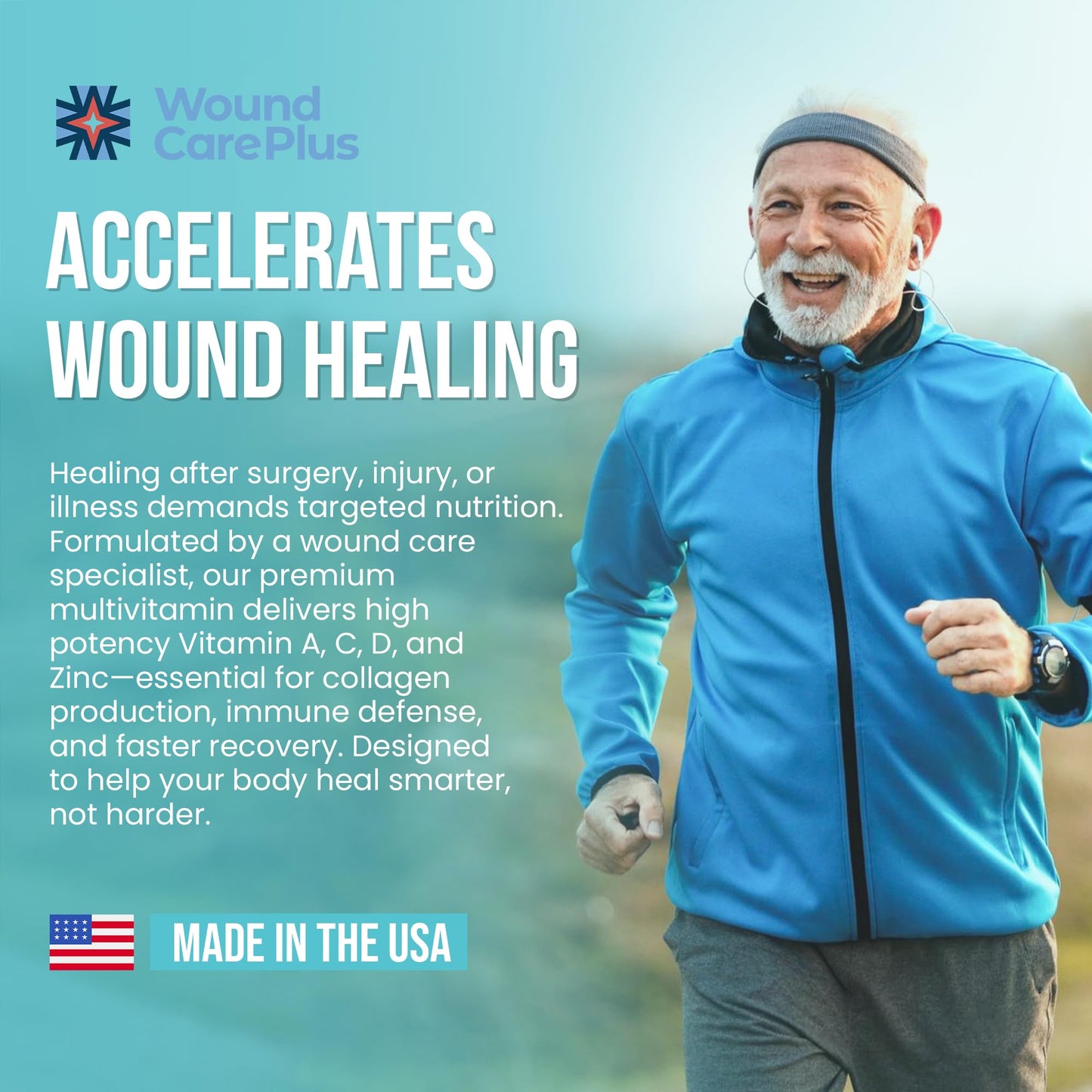 WOUND CAREPLUS Men's Multivitamin 60 Capsules