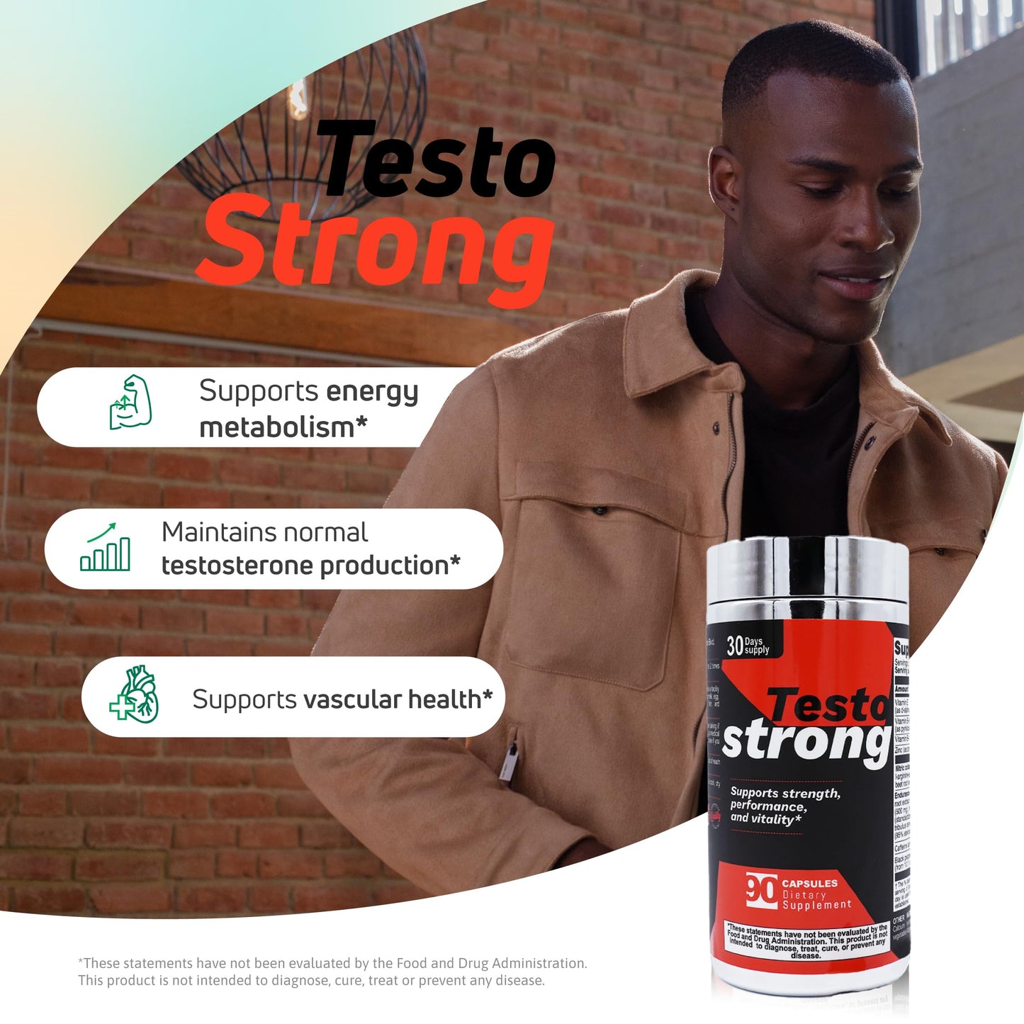 Nutra Nutrition Testo Strong Capsules, 90 Count