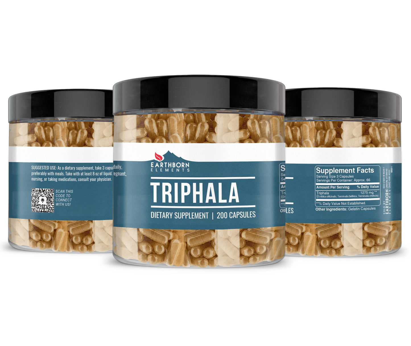 Earthborn Elements Triphala Capsules 200 Count