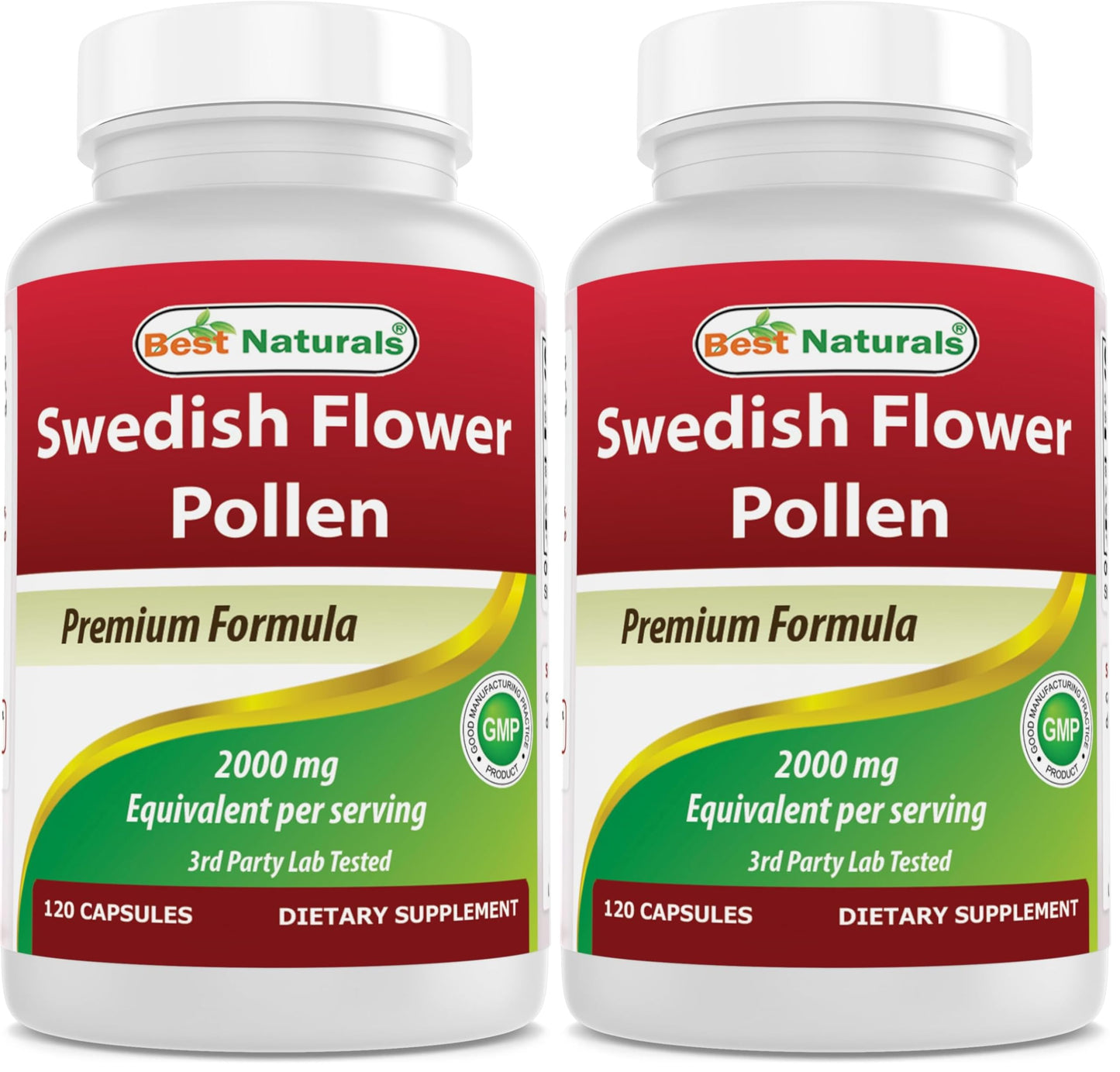 Best Naturals Swedish Flower Pollen 4:1 Extract 500 mg Capsules 240