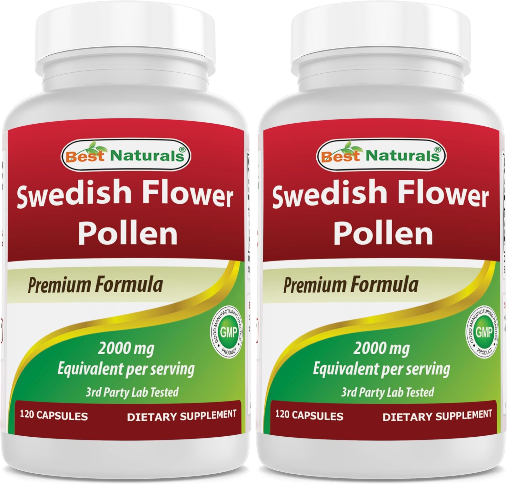 Best Naturals Swedish Flower Pollen 4:1 Extract 500 mg Capsules 240