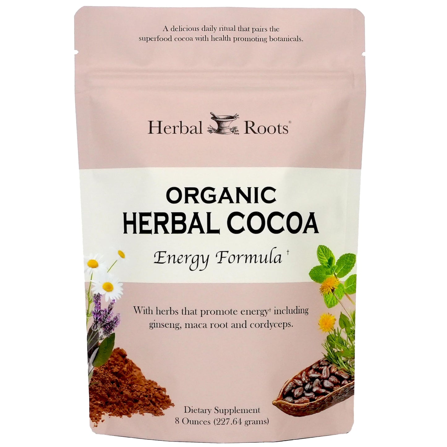 Herbal Roots Organic Energy Herbal Cocoa Powder (Powder), 8