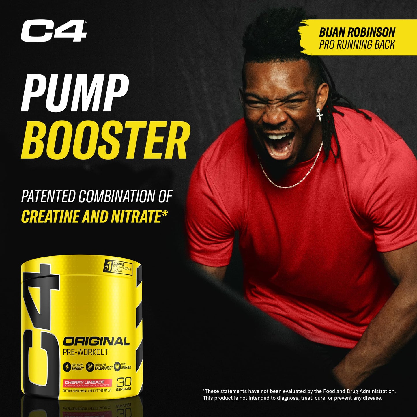 C4 Original Pre Workout Powder Cherry Limeade 6.1 Ounce