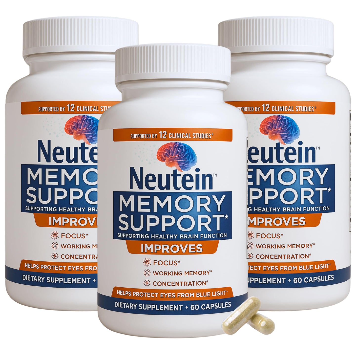 Neutein Memory & Focus Supplement Capsule, 180 Capsules
