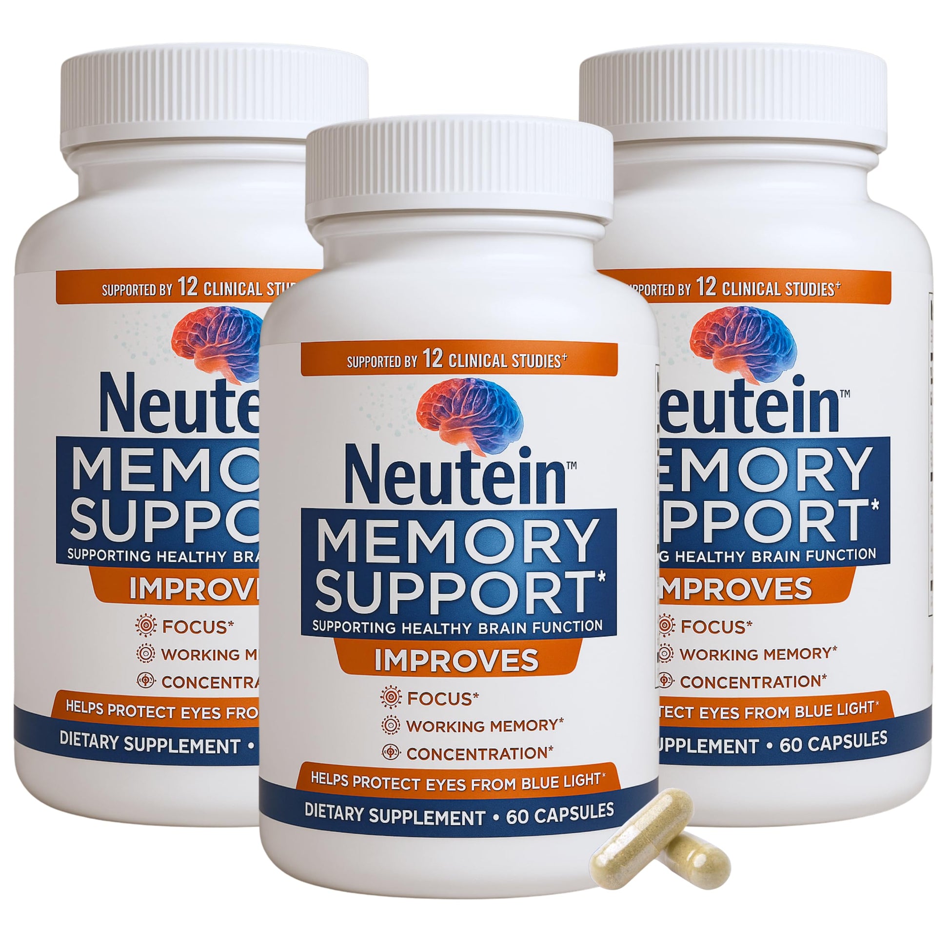 Neutein Memory & Focus Supplement Capsule, 180 Capsules