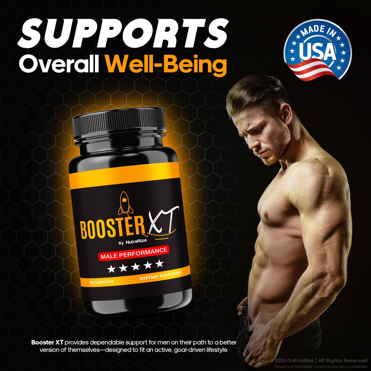 NutraRize Booster XT for Men, 180 Capsules